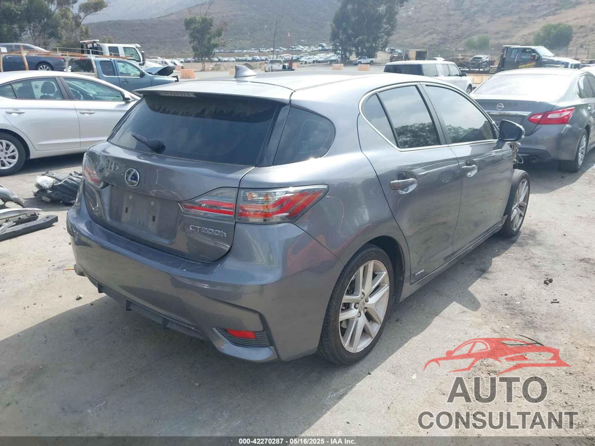 LEXUS CT 200H 2016 - JTHKD5BH4G2263117