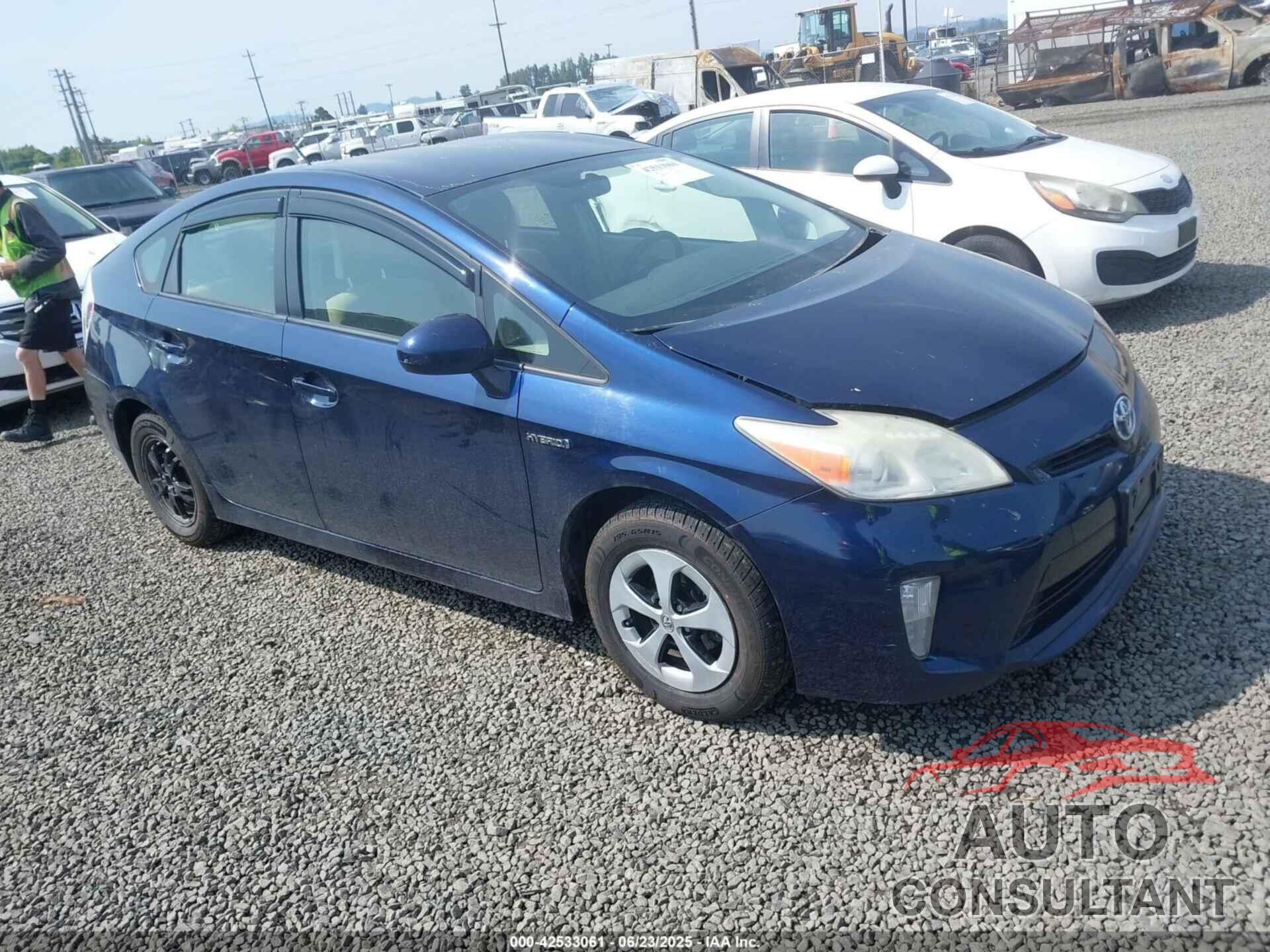 TOYOTA PRIUS 2012 - JTDKN3DU5C1499787