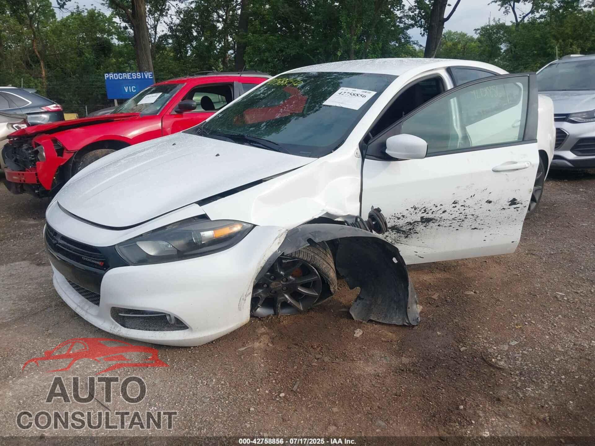 DODGE DART 2015 - 1C3CDFBB4FD391212