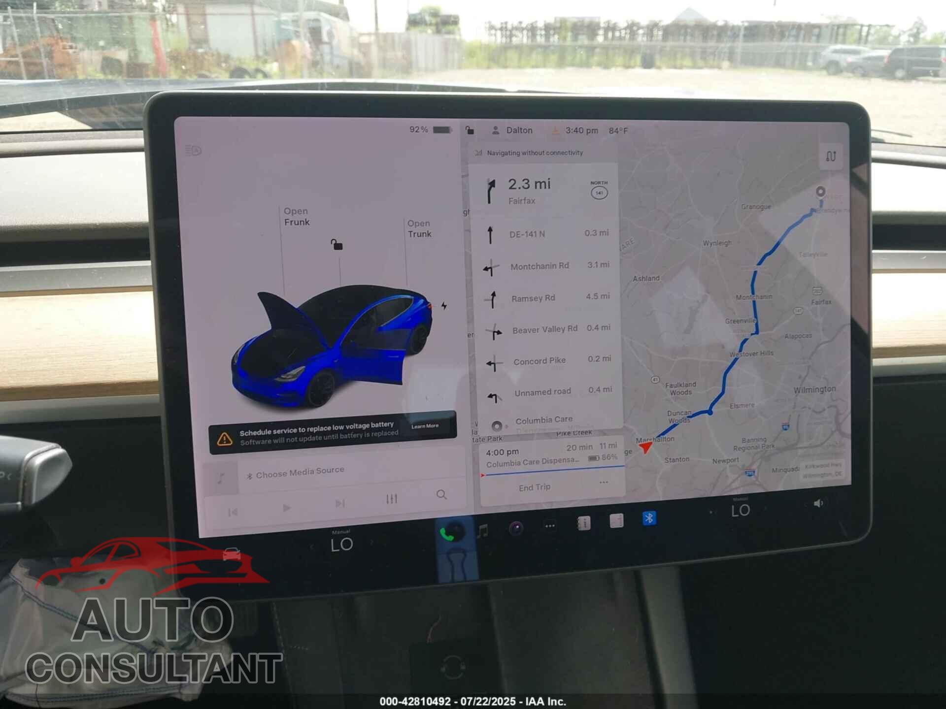 TESLA MODEL 3 2021 - 5YJ3E1EB8MF026478