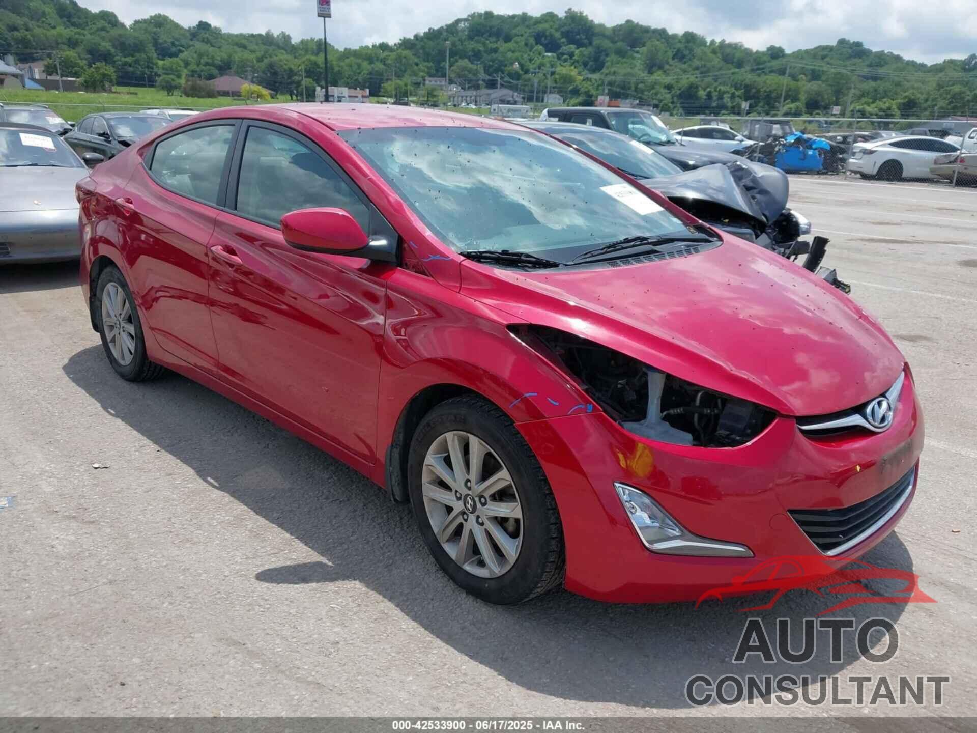 HYUNDAI ELANTRA 2016 - KMHDH4AE0GU519821