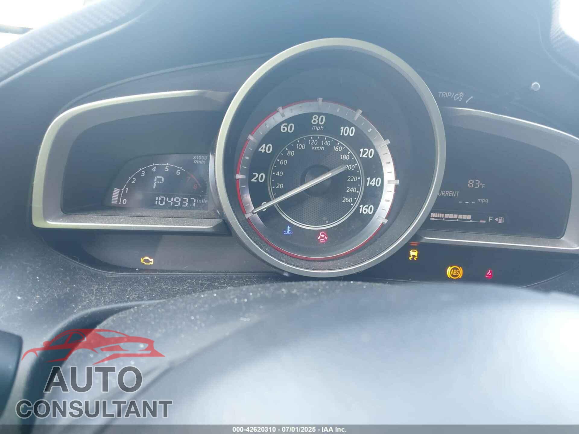 MAZDA MAZDA3 2014 - JM1BM1M76E1204765