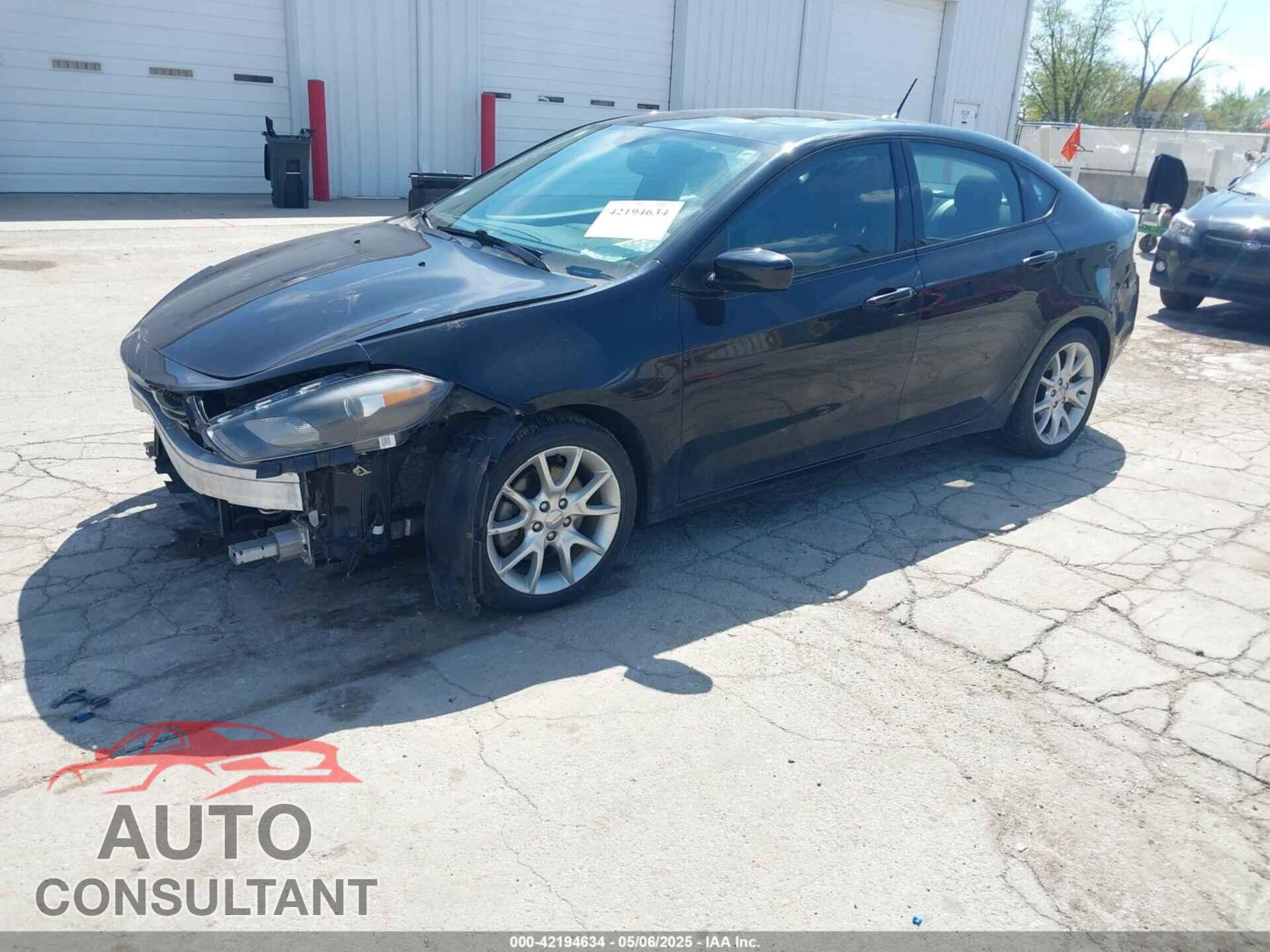 DODGE DART 2013 - 1C3CDFBA9DD324299
