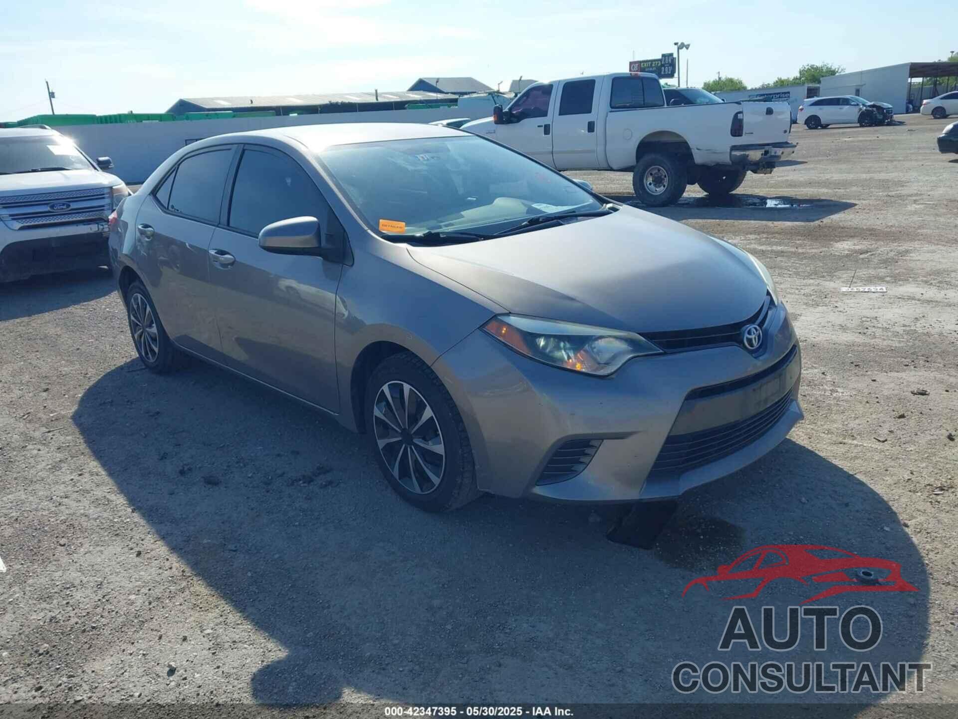 TOYOTA COROLLA 2016 - 5YFBURHE8GP459407