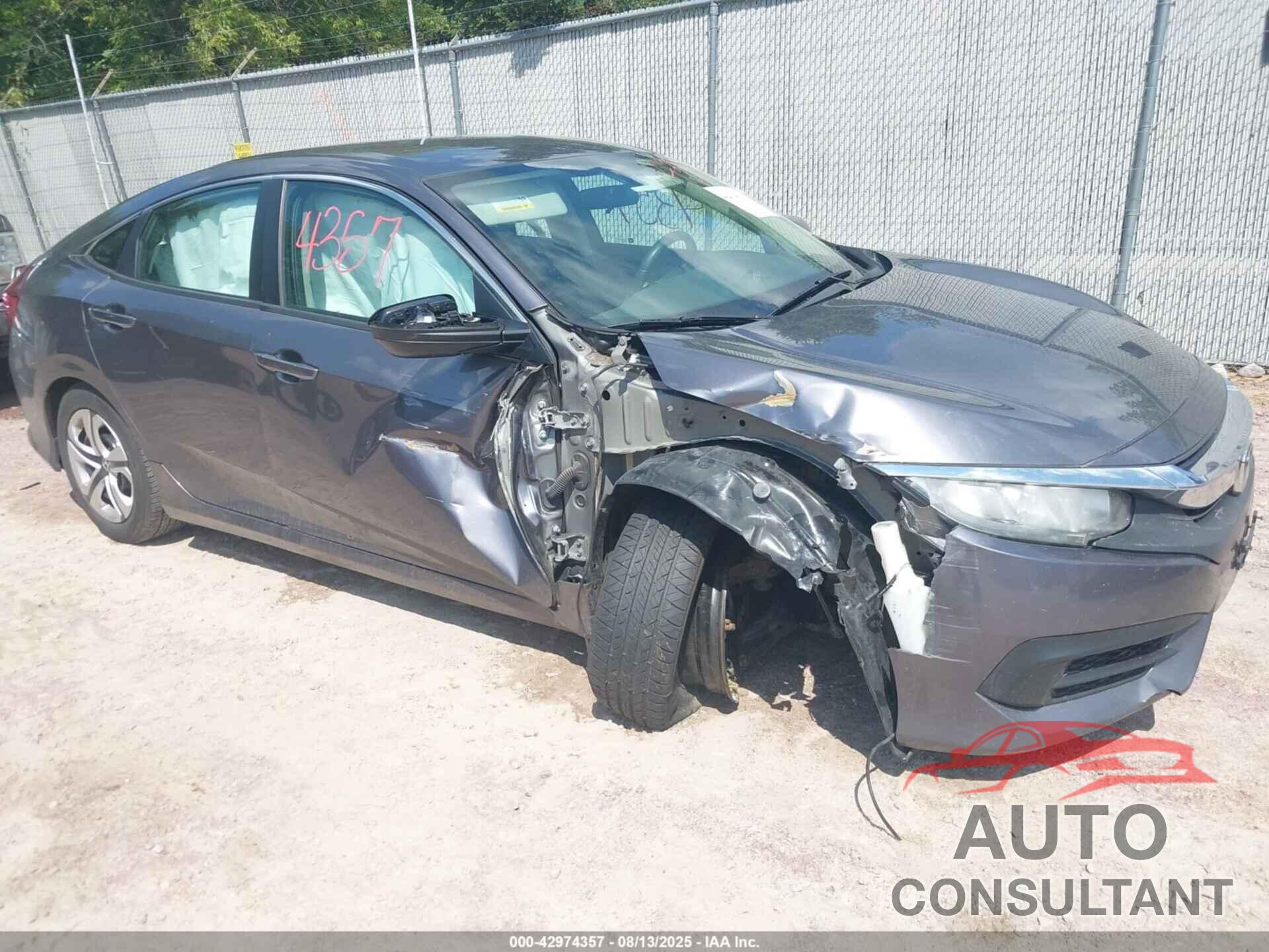 HONDA CIVIC 2016 - 19XFC2F50GE081308