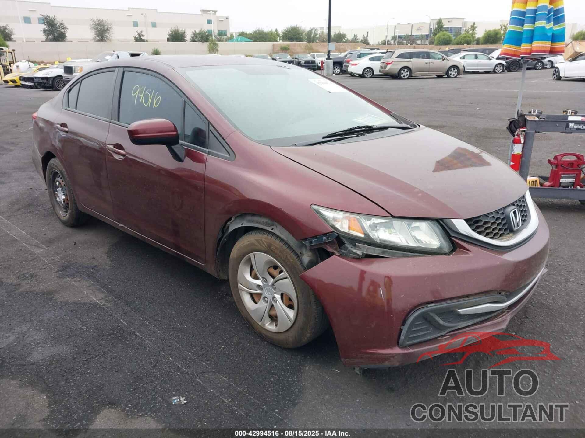HONDA CIVIC 2014 - 19XFB2F51EE204467