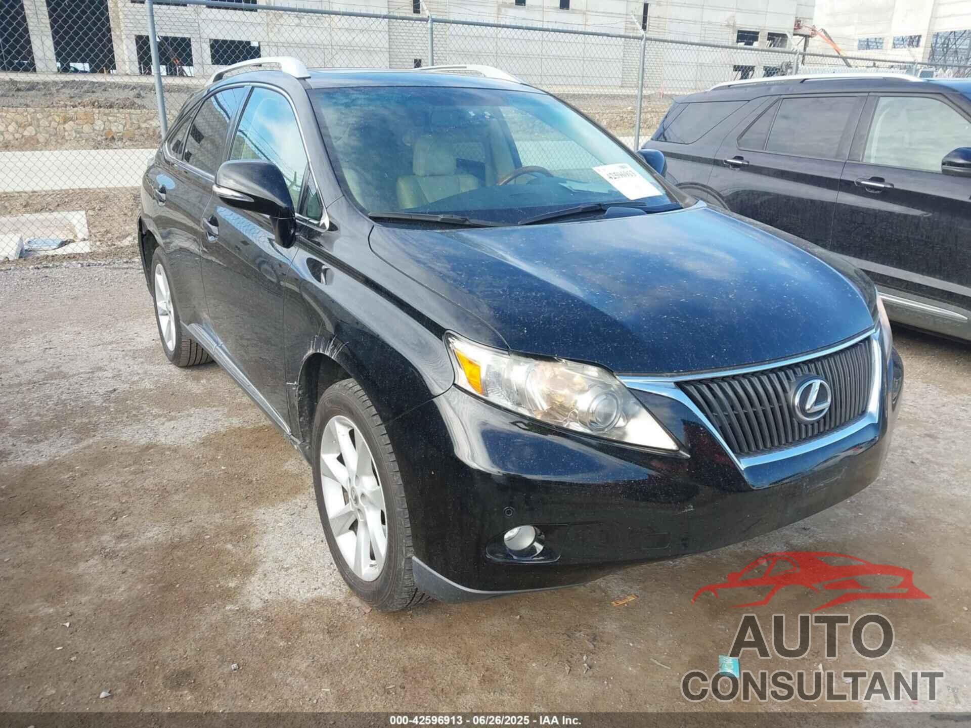 LEXUS RX 350 2012 - 2T2ZK1BA5CC078180