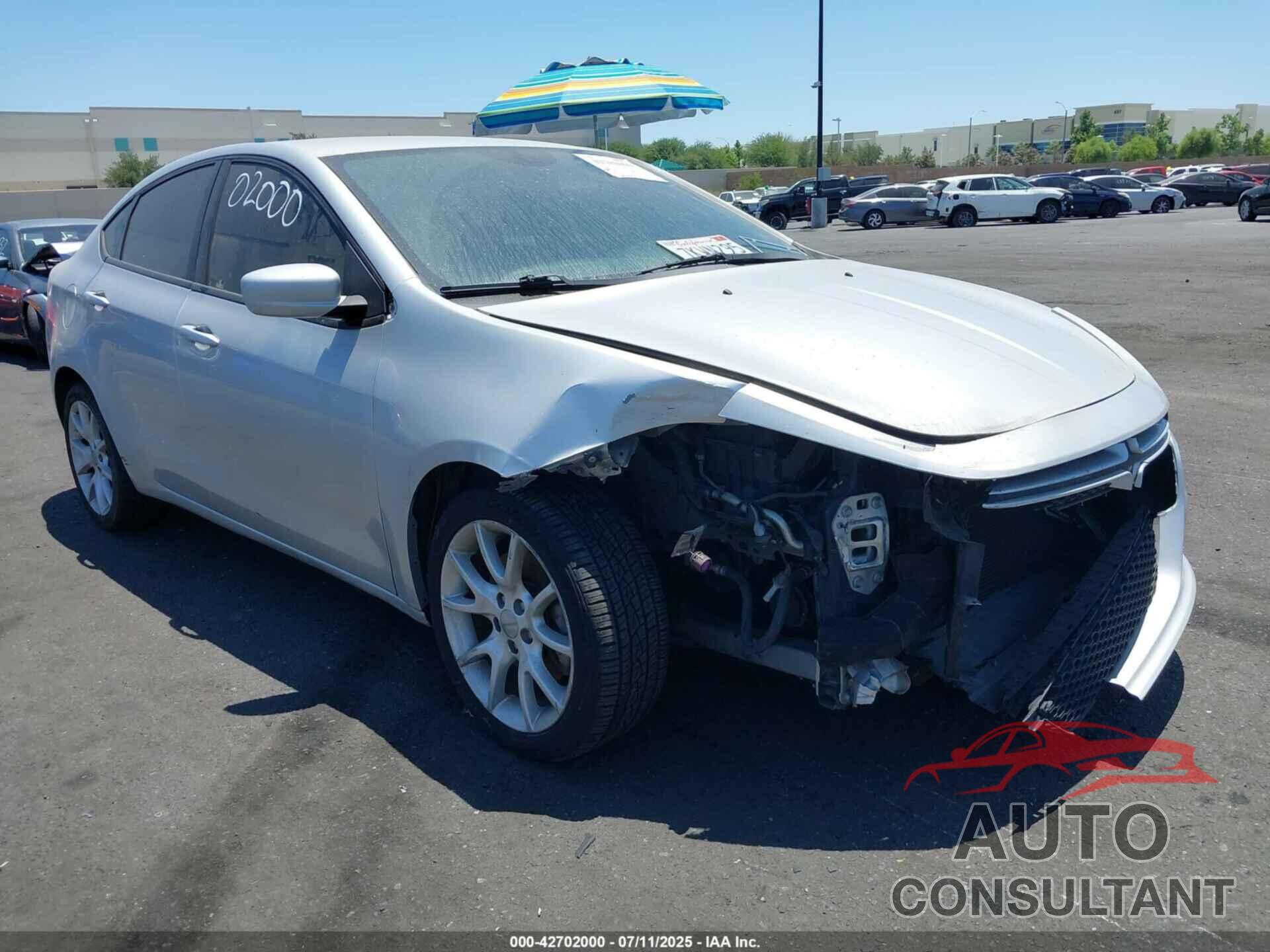 DODGE DART 2013 - 1C3CDFBA4DD104505