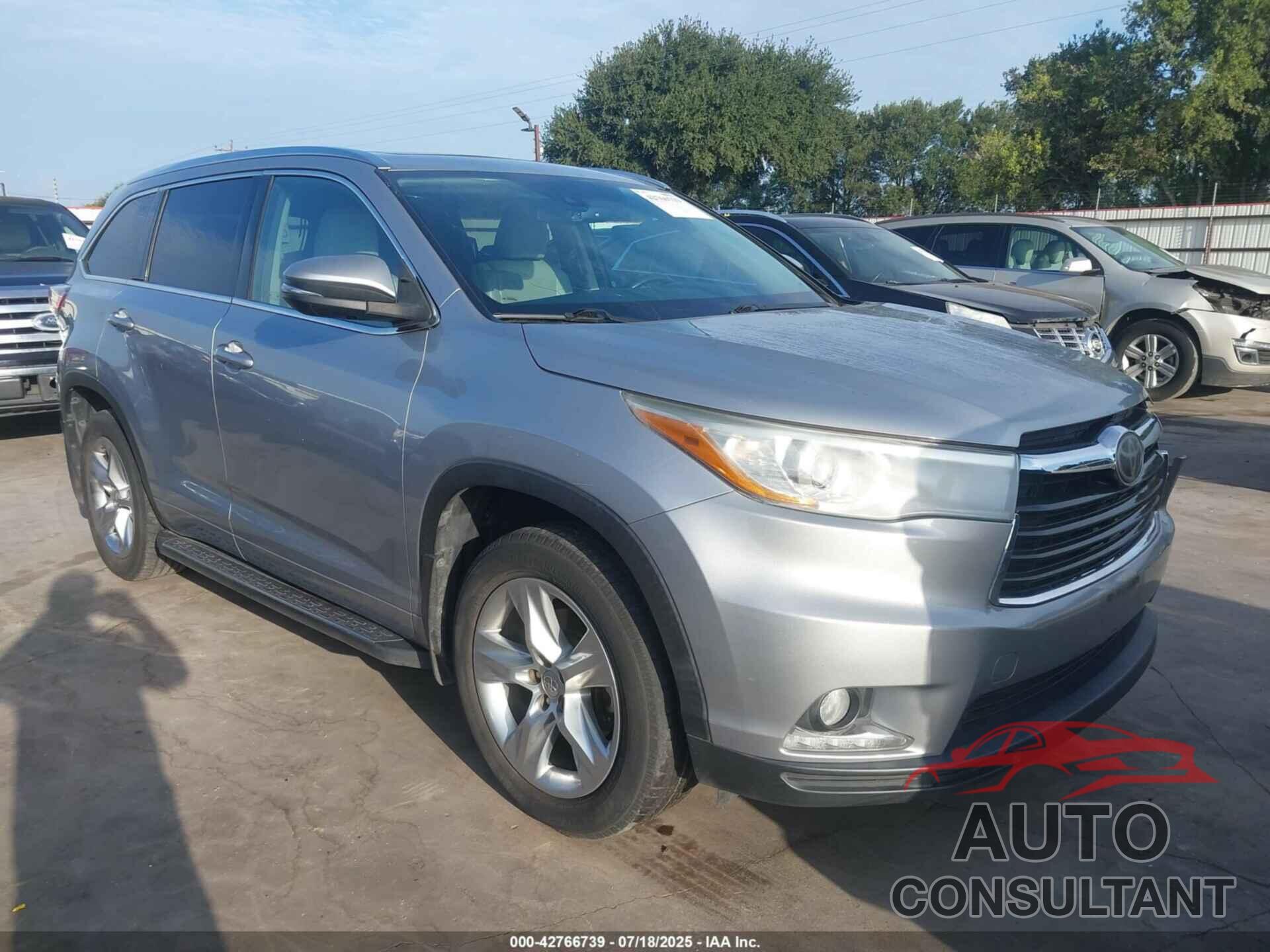 TOYOTA HIGHLANDER 2014 - 5TDYKRFH8ES021651