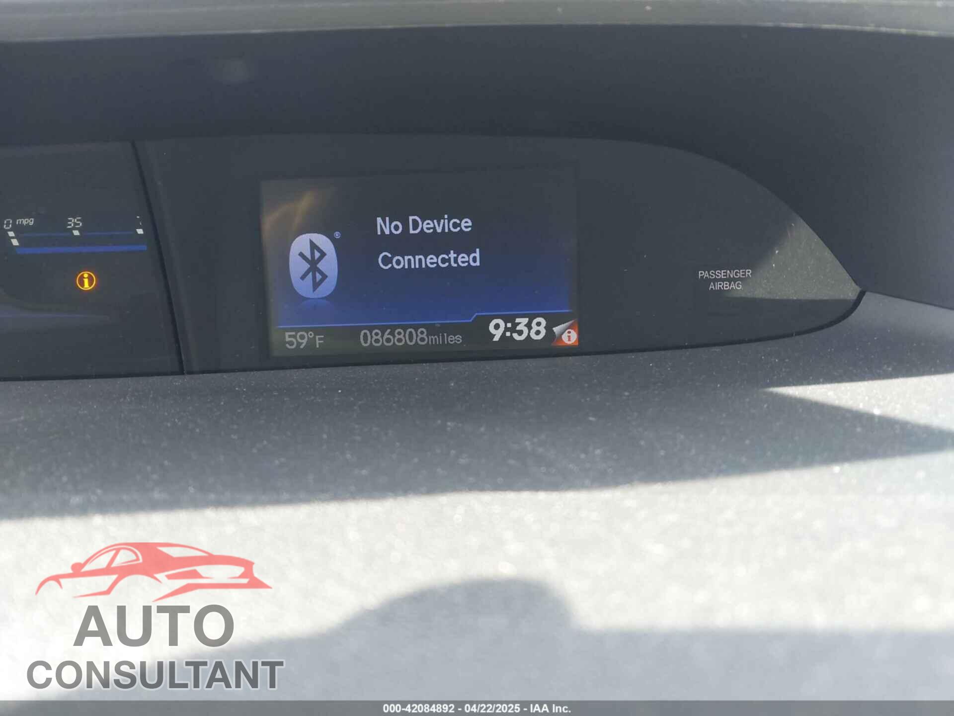 HONDA CIVIC 2013 - 19XFB2F59DE096548