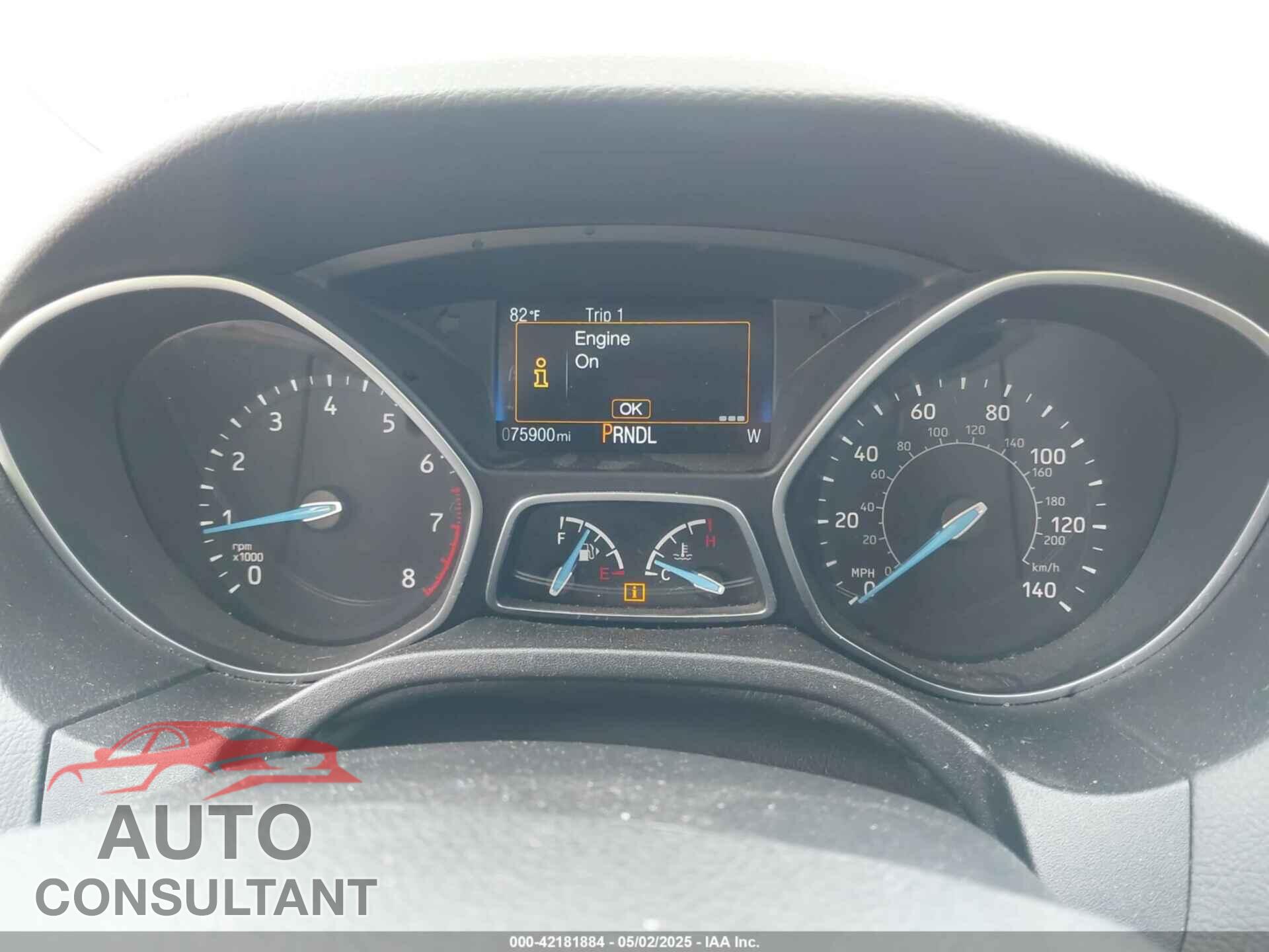 FORD FOCUS 2017 - 1FADP3F21HL289767