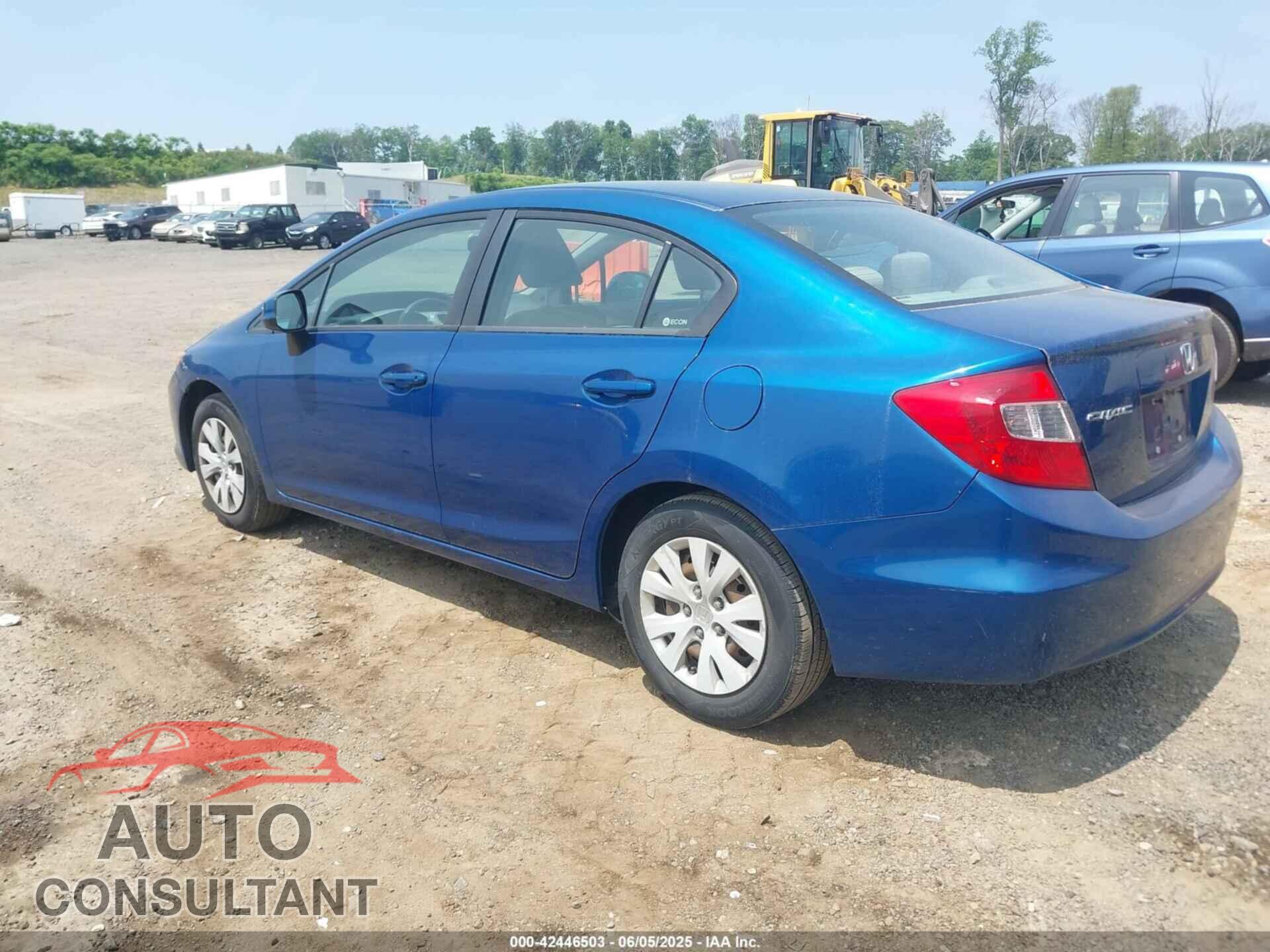 HONDA CIVIC 2012 - 19XFB2F50CE342871