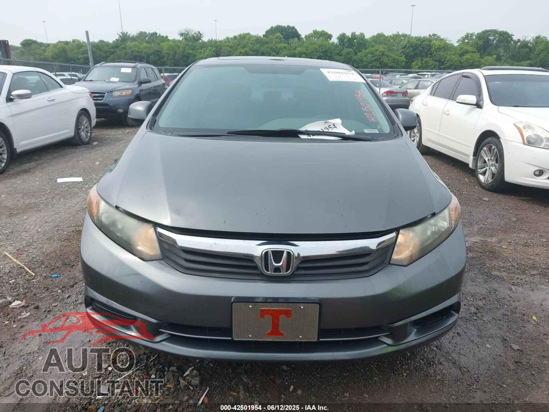 HONDA CIVIC 2012 - 19XFB2F89CE071030