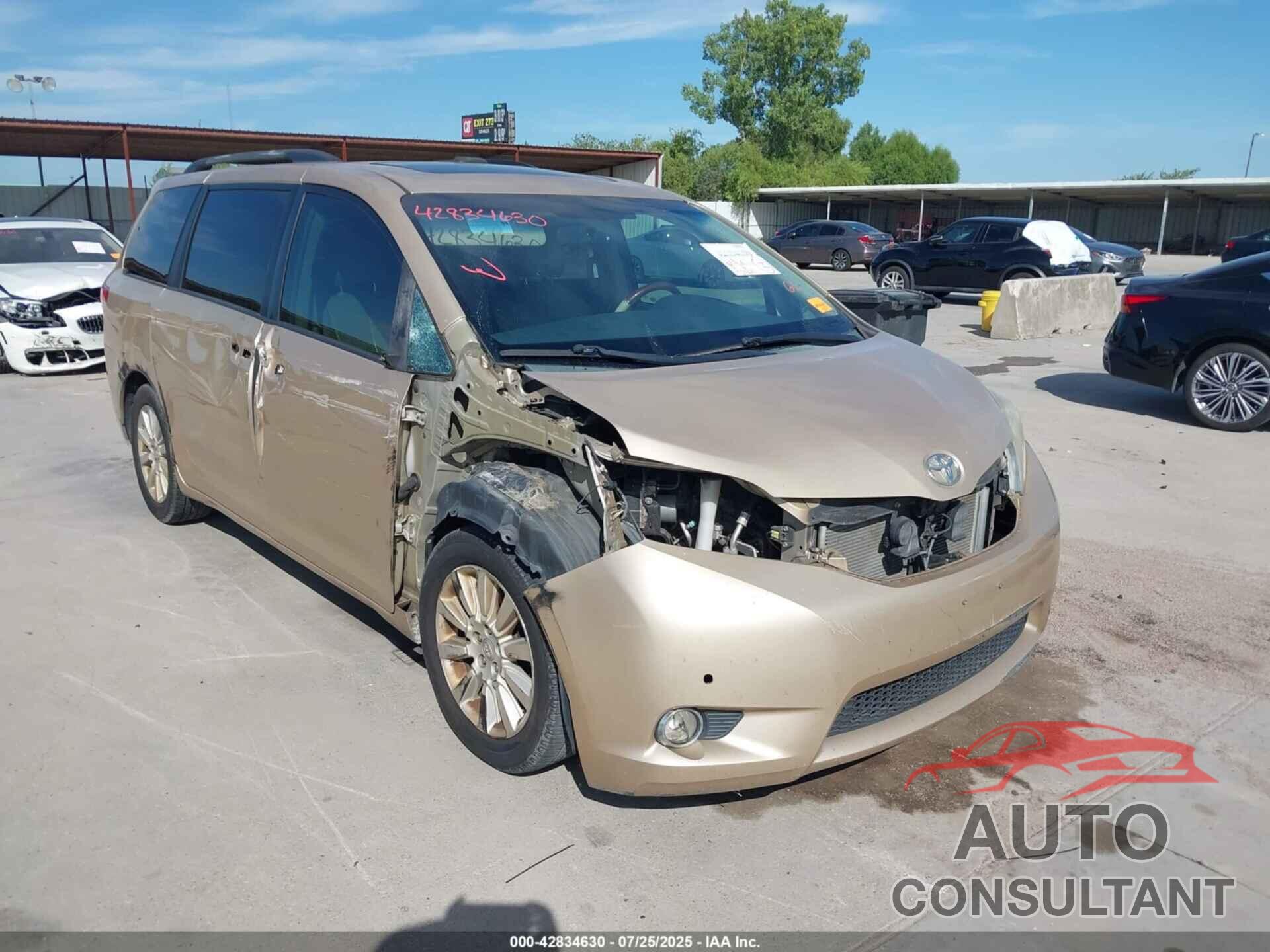 TOYOTA SIENNA 2012 - 5TDYK3DC7CS216996