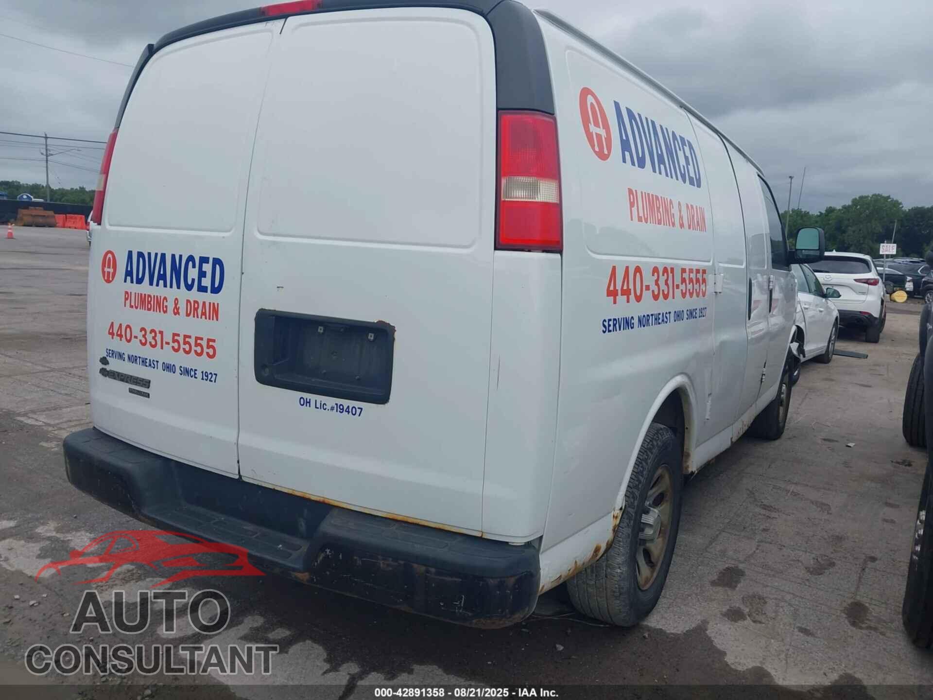 CHEVROLET EXPRESS 1500 2012 - 1GCSGAFX5C1158024