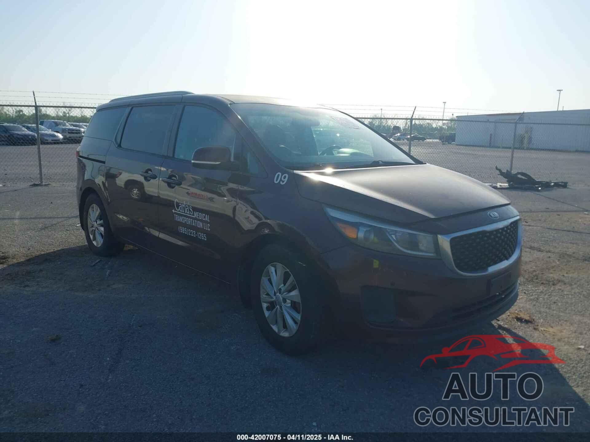 KIA SEDONA 2017 - KNDMB5C18H6320706