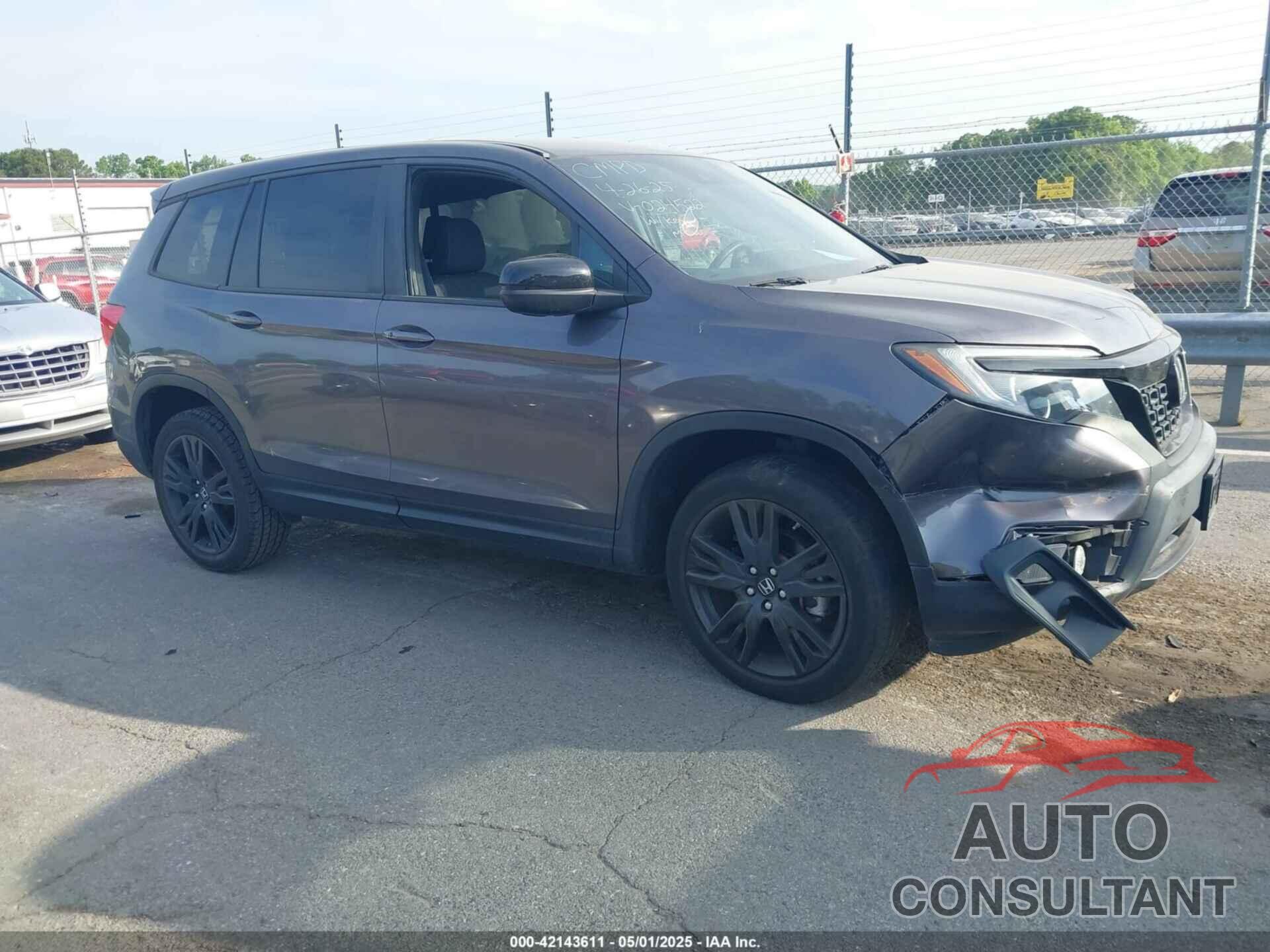 HONDA PASSPORT 2019 - 5FNYF8H22KB024522