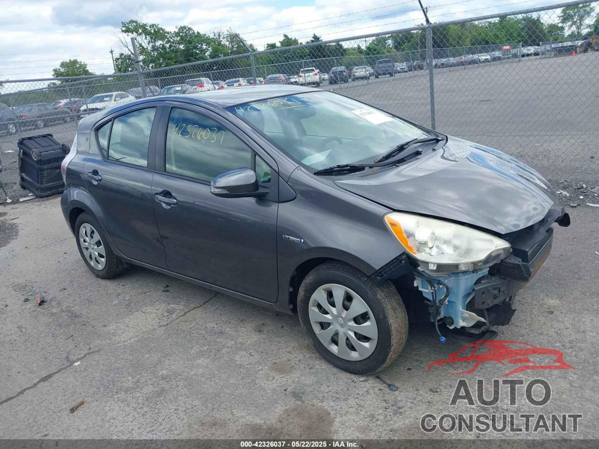 TOYOTA PRIUS C 2012 - JTDKDTB31C1509924