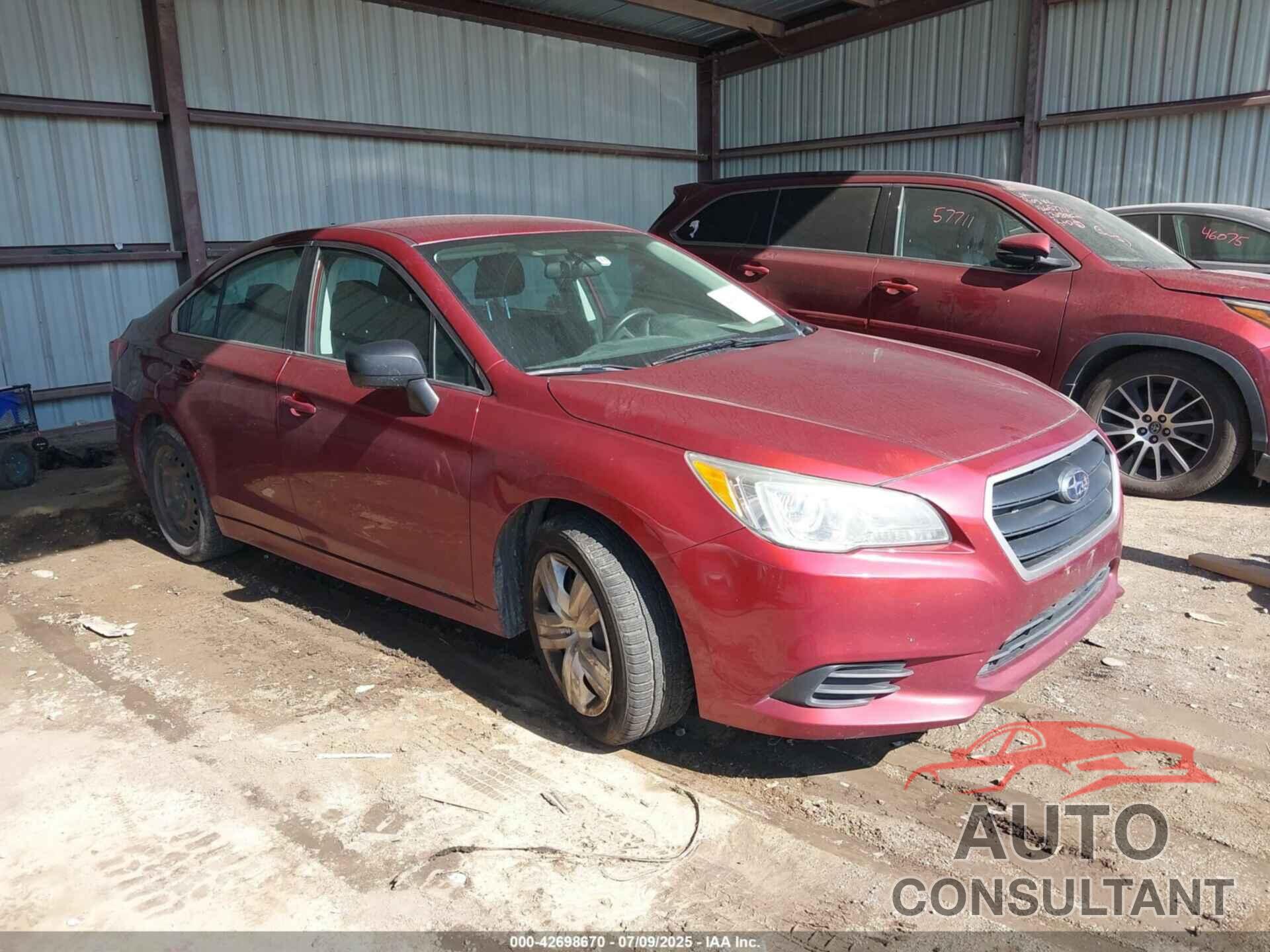 SUBARU LEGACY 2016 - 4S3BNBA63G3062283