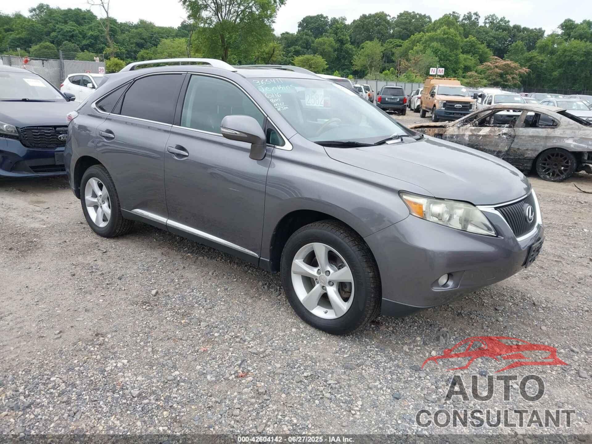 LEXUS RX 350 2012 - 2T2BK1BA7CC136792