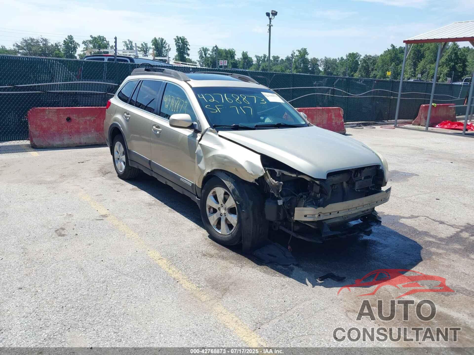 SUBARU OUTBACK 2010 - 4S4BRCEC3A3314479