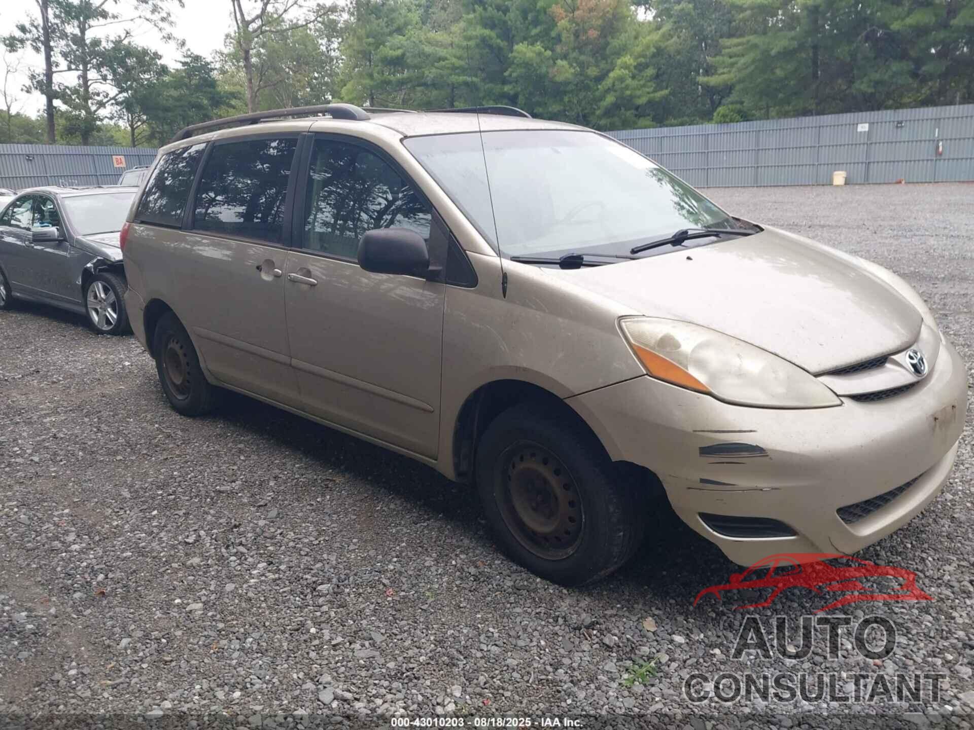 TOYOTA SIENNA 2009 - 5TDZK23C59S284495