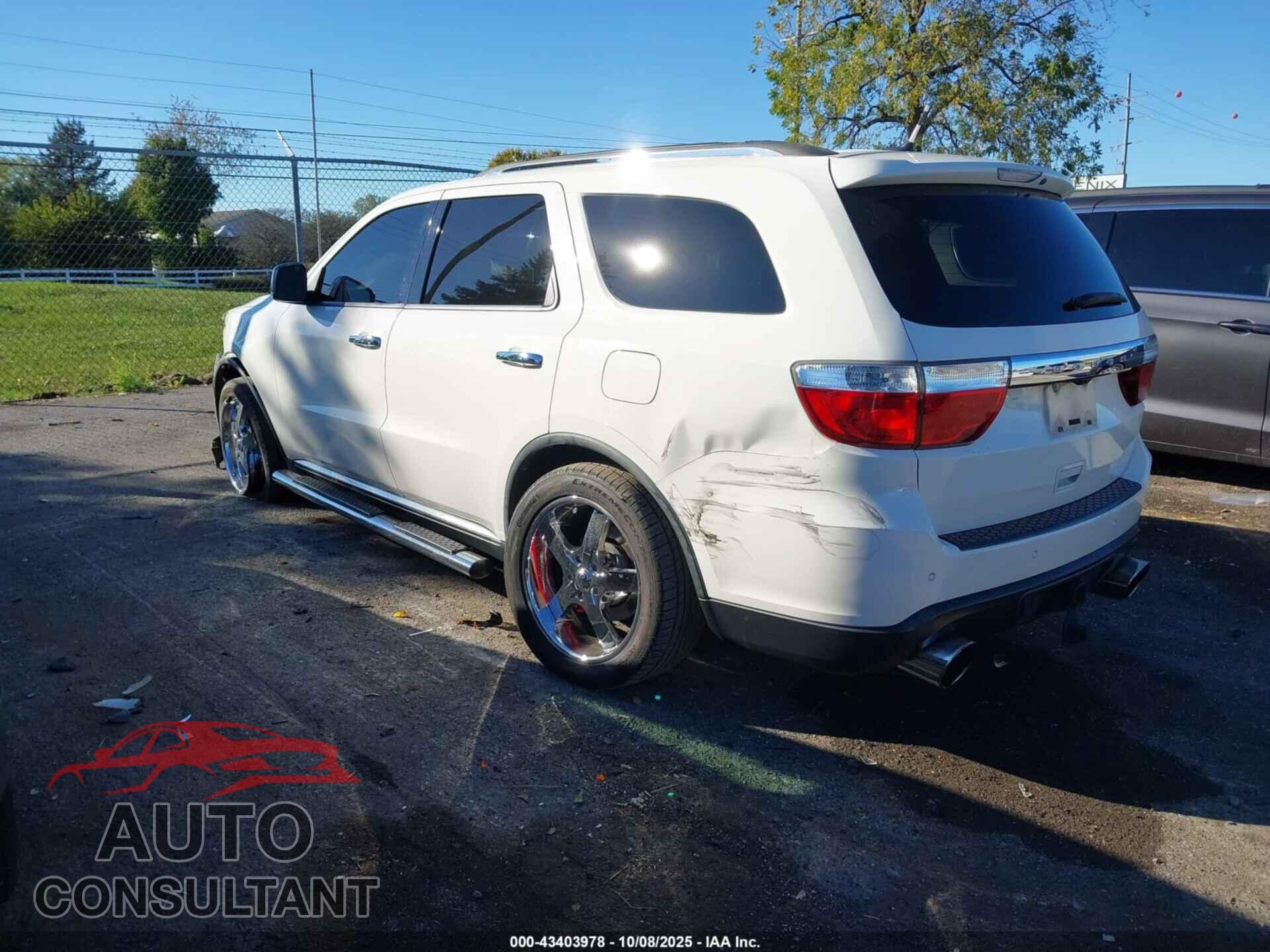 DODGE DURANGO 2012 - 1C4SDHDT0CC186965