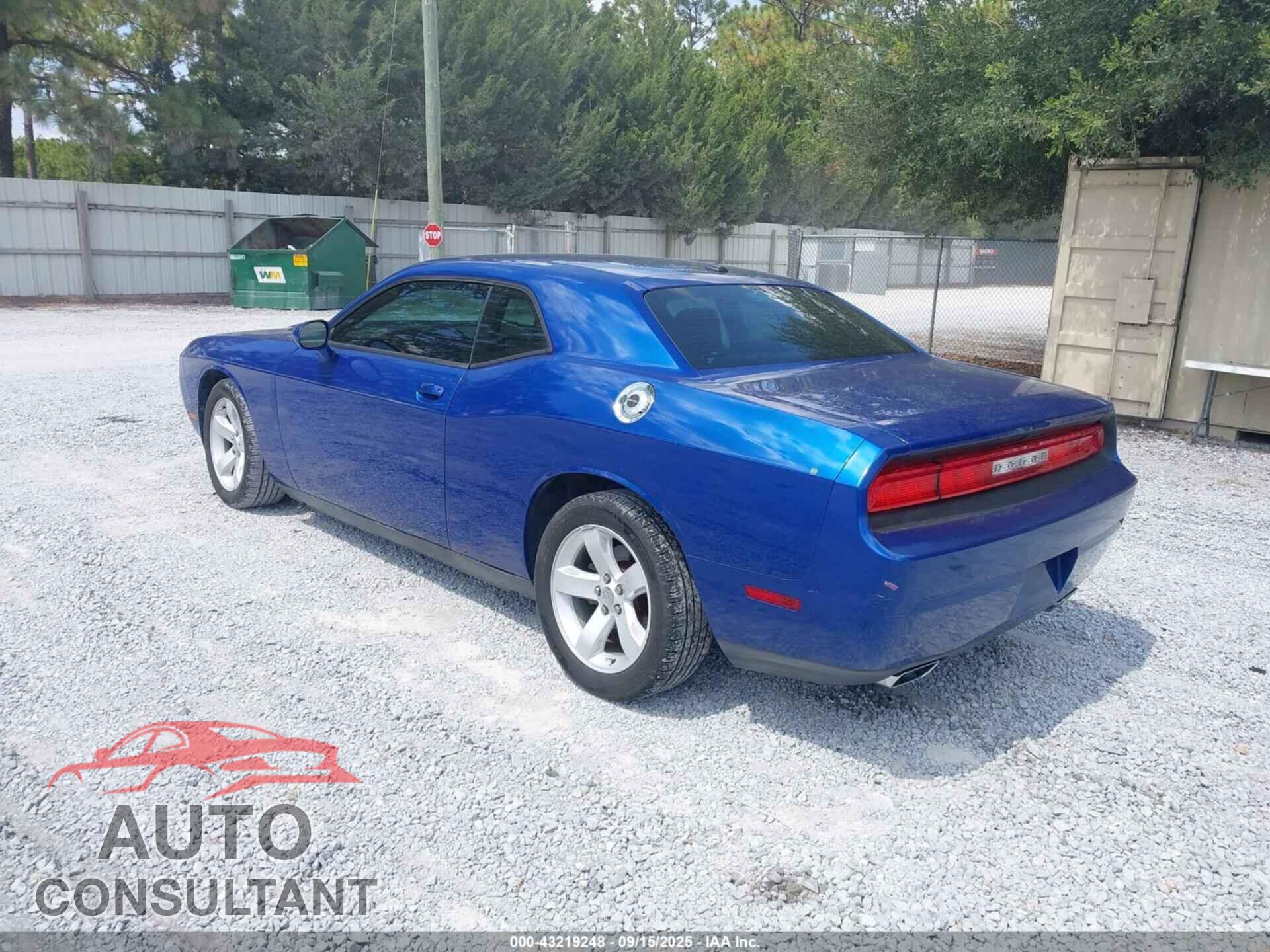 DODGE CHALLENGER 2012 - 2C3CDYAG0CH238835