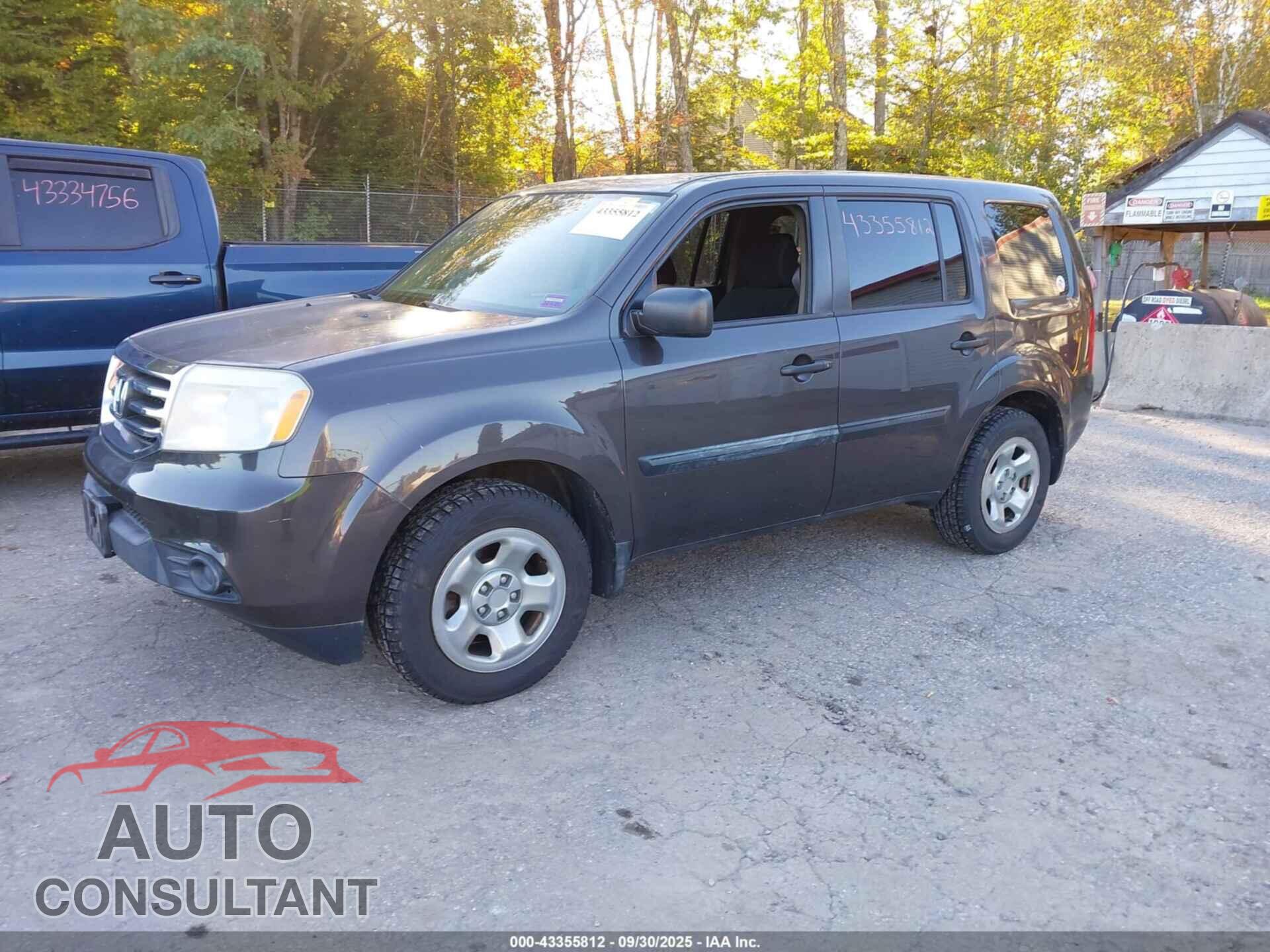 HONDA PILOT 2012 - 5FNYF3H26CB018663