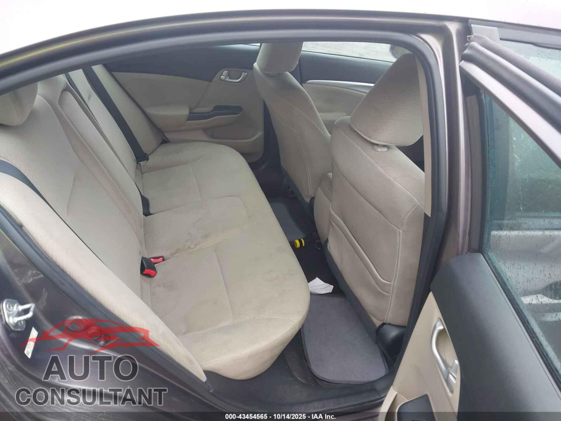 HONDA CIVIC 2013 - 19XFB2F87DE287444