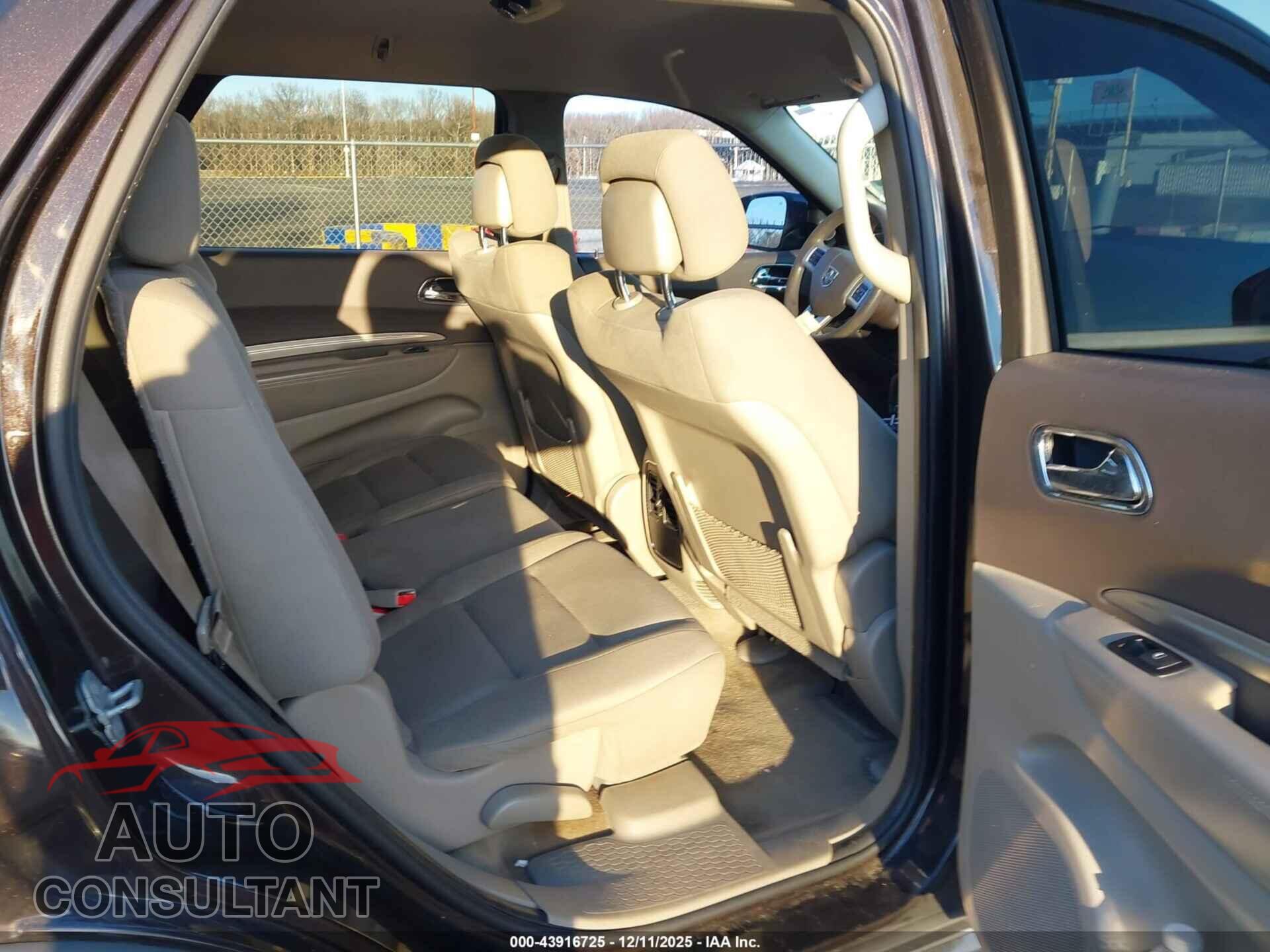 DODGE DURANGO 2012 - 1C4RDJAGXCC196920
