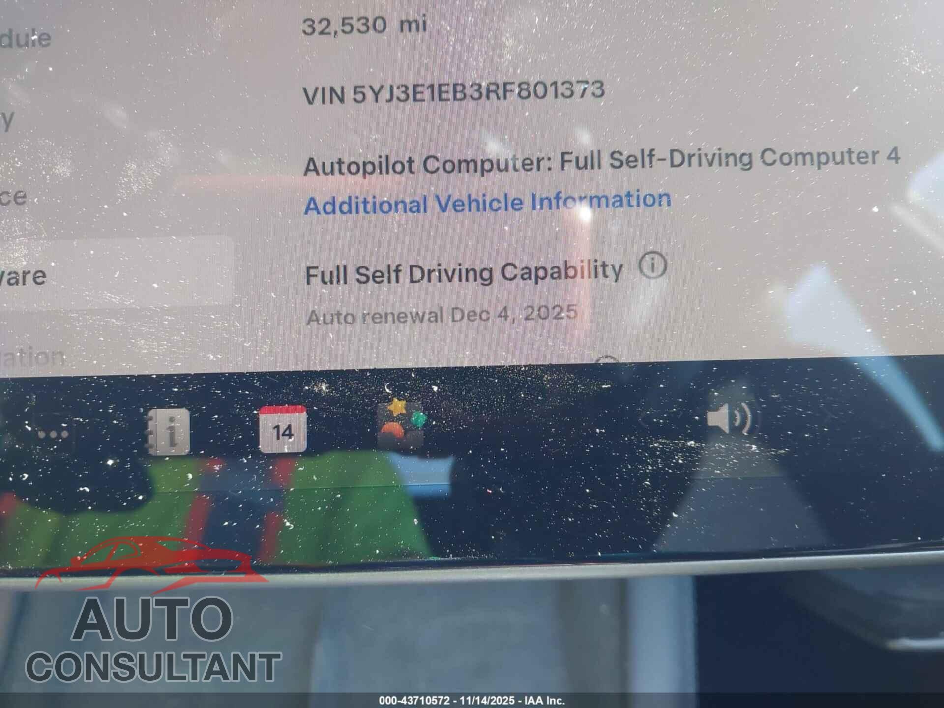 TESLA MODEL 3 2024 - 5YJ3E1EB3RF801373
