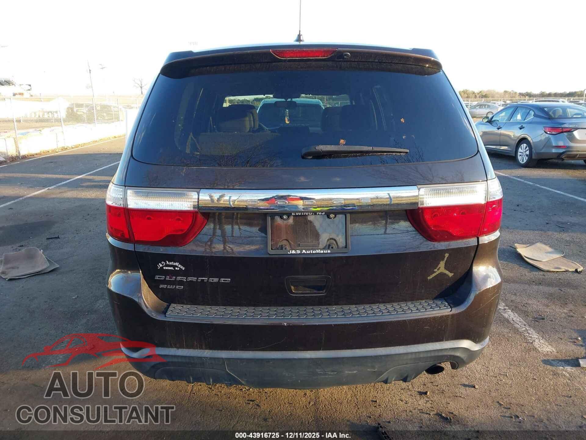 DODGE DURANGO 2012 - 1C4RDJAGXCC196920