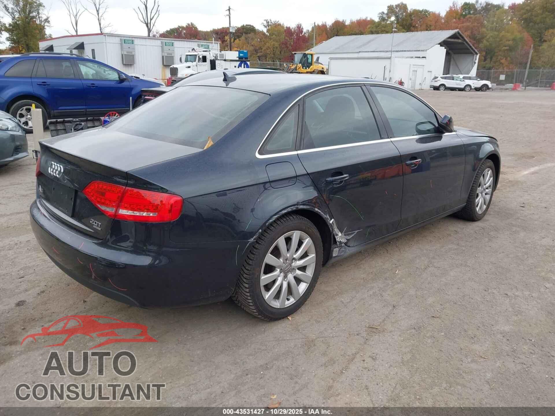 AUDI A4 2012 - WAUBFAFL5CN019565