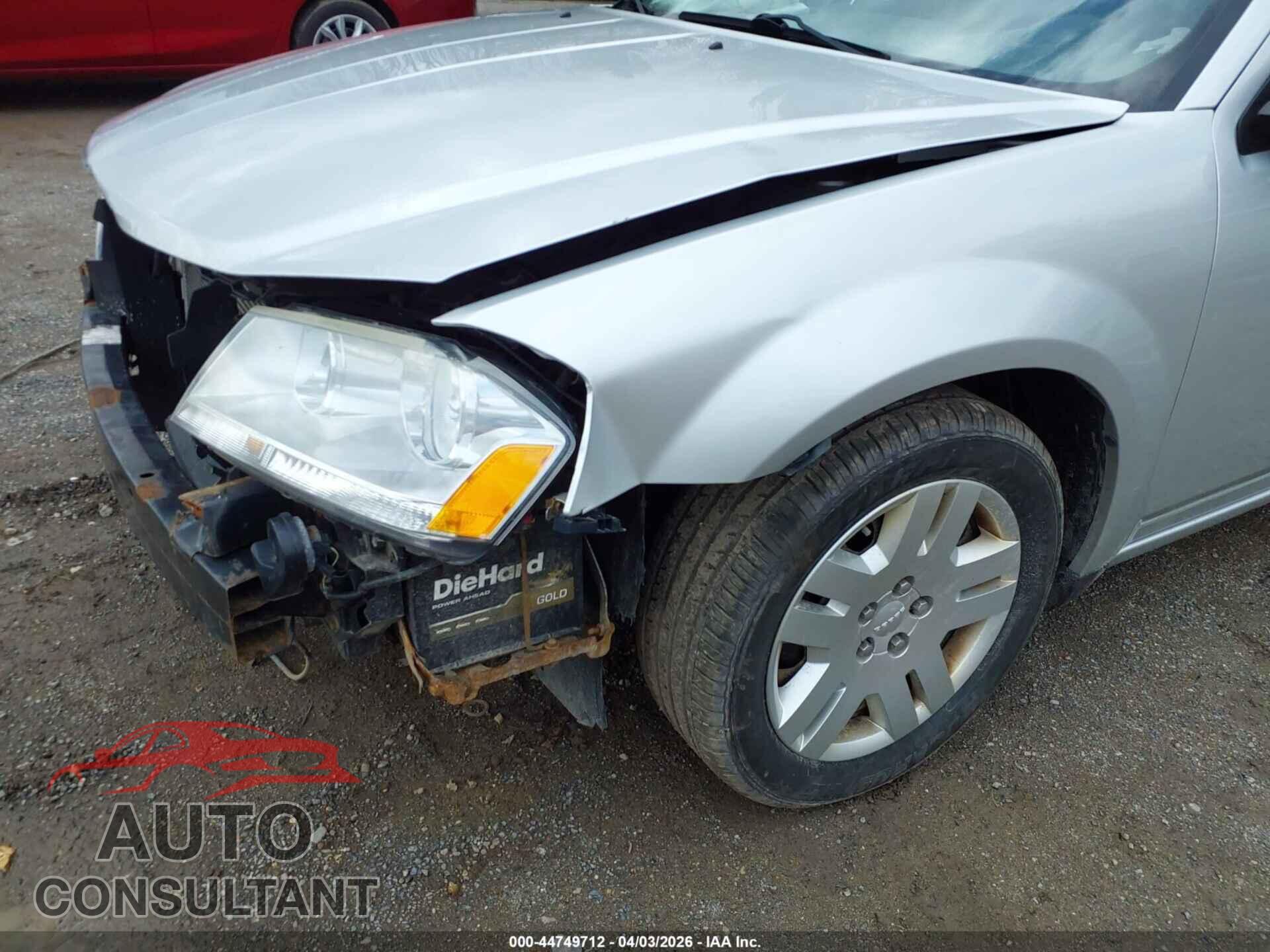 DODGE AVENGER 2012 - 1C3CDZAB7CN224349