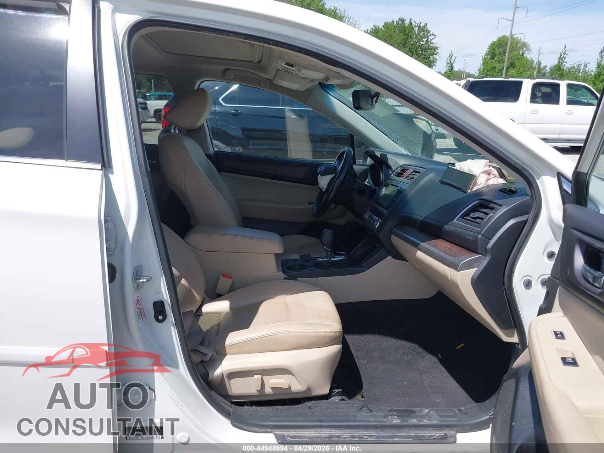 SUBARU OUTBACK 2016 - 4S4BSBNCXG3243904