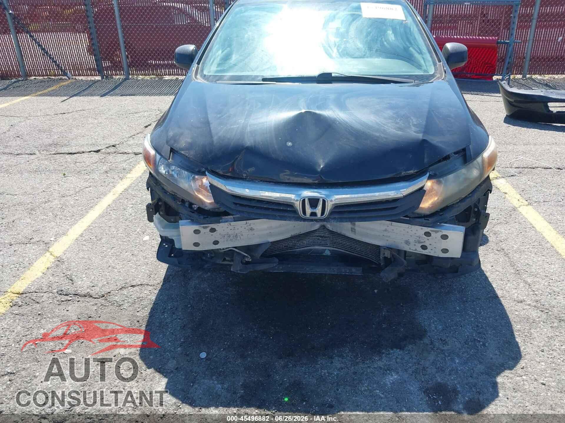 HONDA CIVIC 2012 - 19XFB2F59CE310114