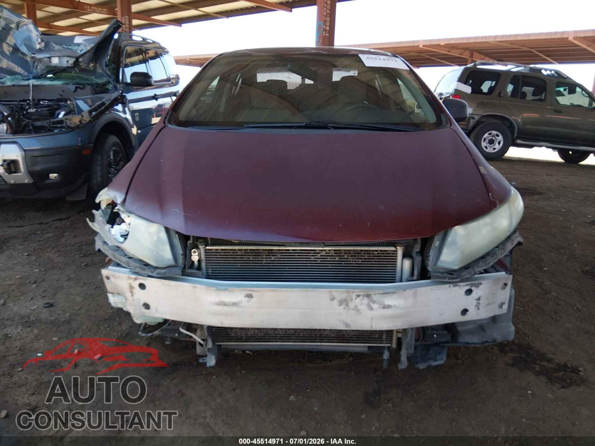 HONDA CIVIC 2013 - 2HGFB2F81DH510941