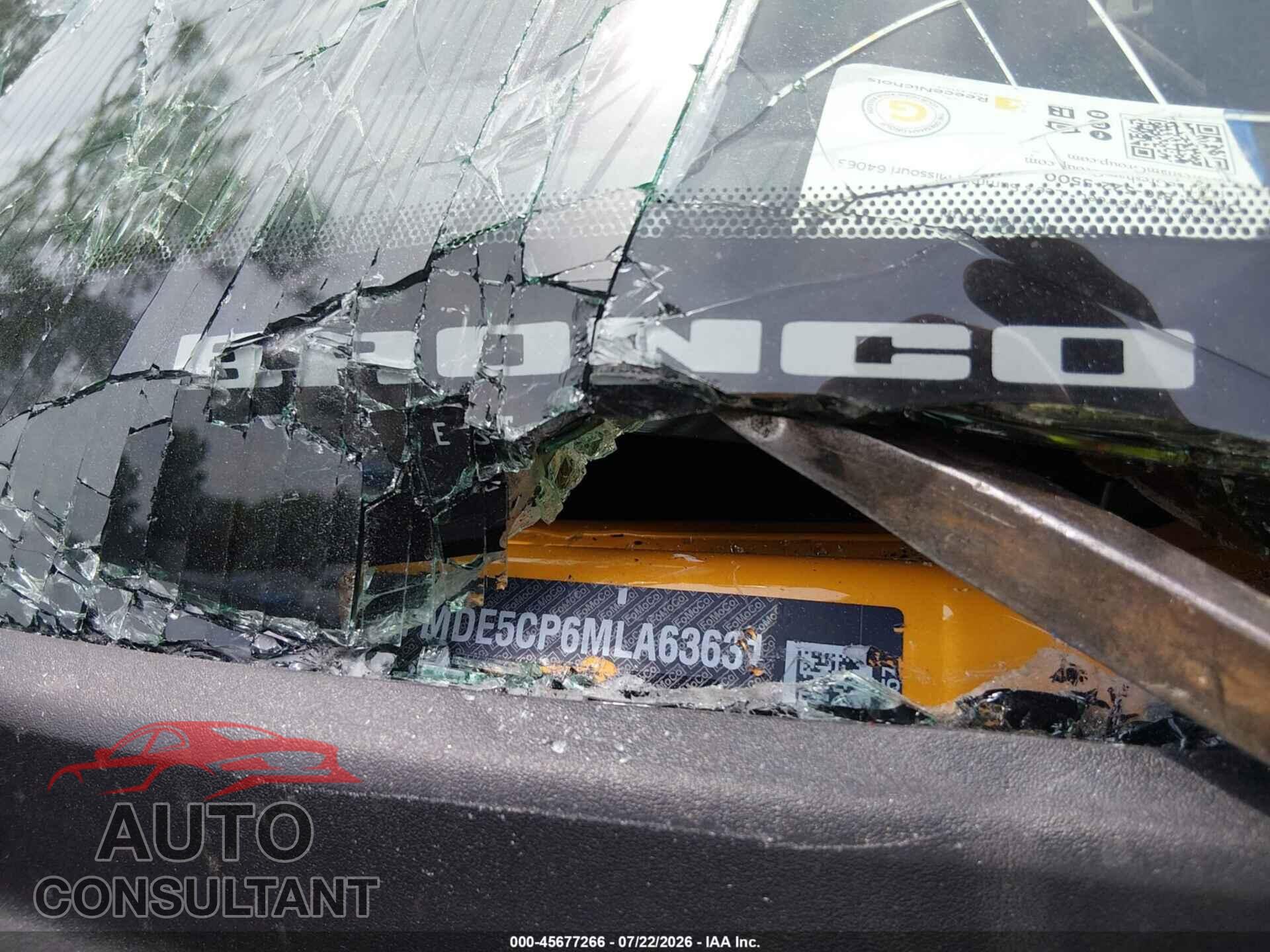 FORD BRONCO 2021 - 1FMDE5CP6MLA63631
