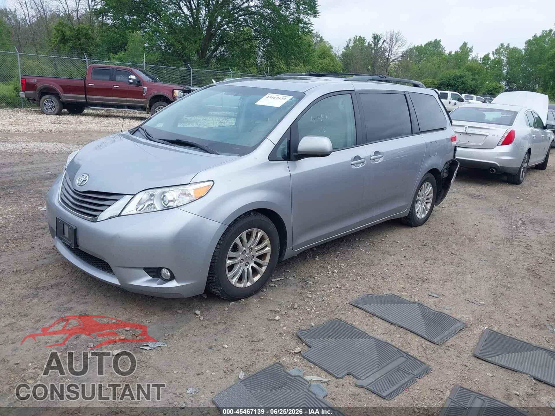 TOYOTA SIENNA 2012 - 5TDYK3DC6CS268295