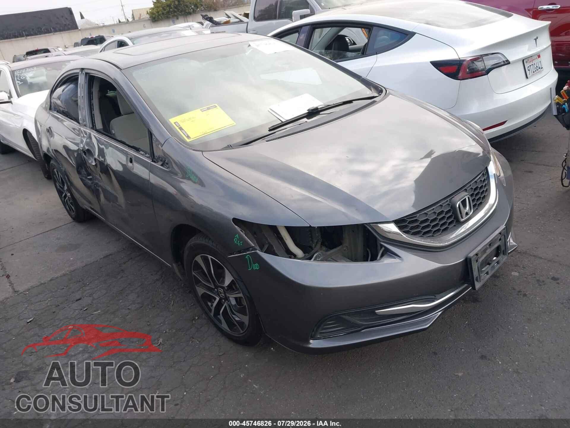 HONDA CIVIC 2013 - 19XFB2F83DE212529