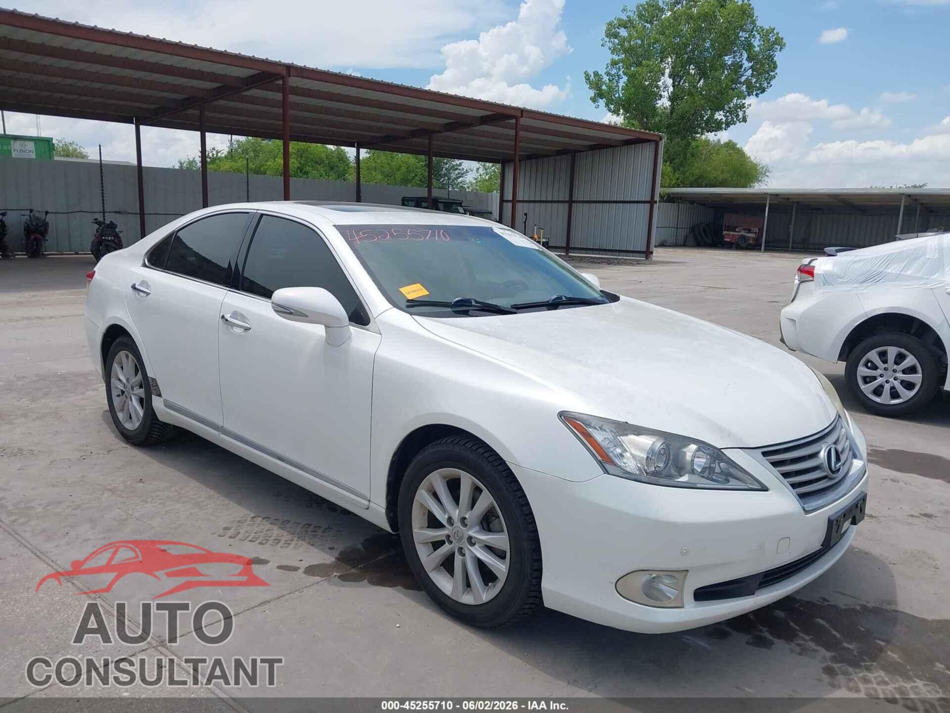 LEXUS ES 350 2012 - JTHBK1EG4C2490190