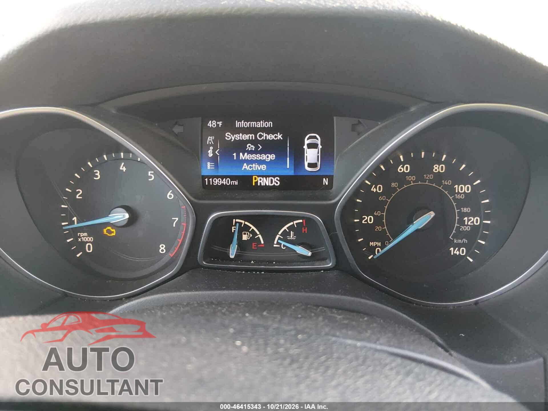 FORD FOCUS 2017 - 1FADP3M23HL274321