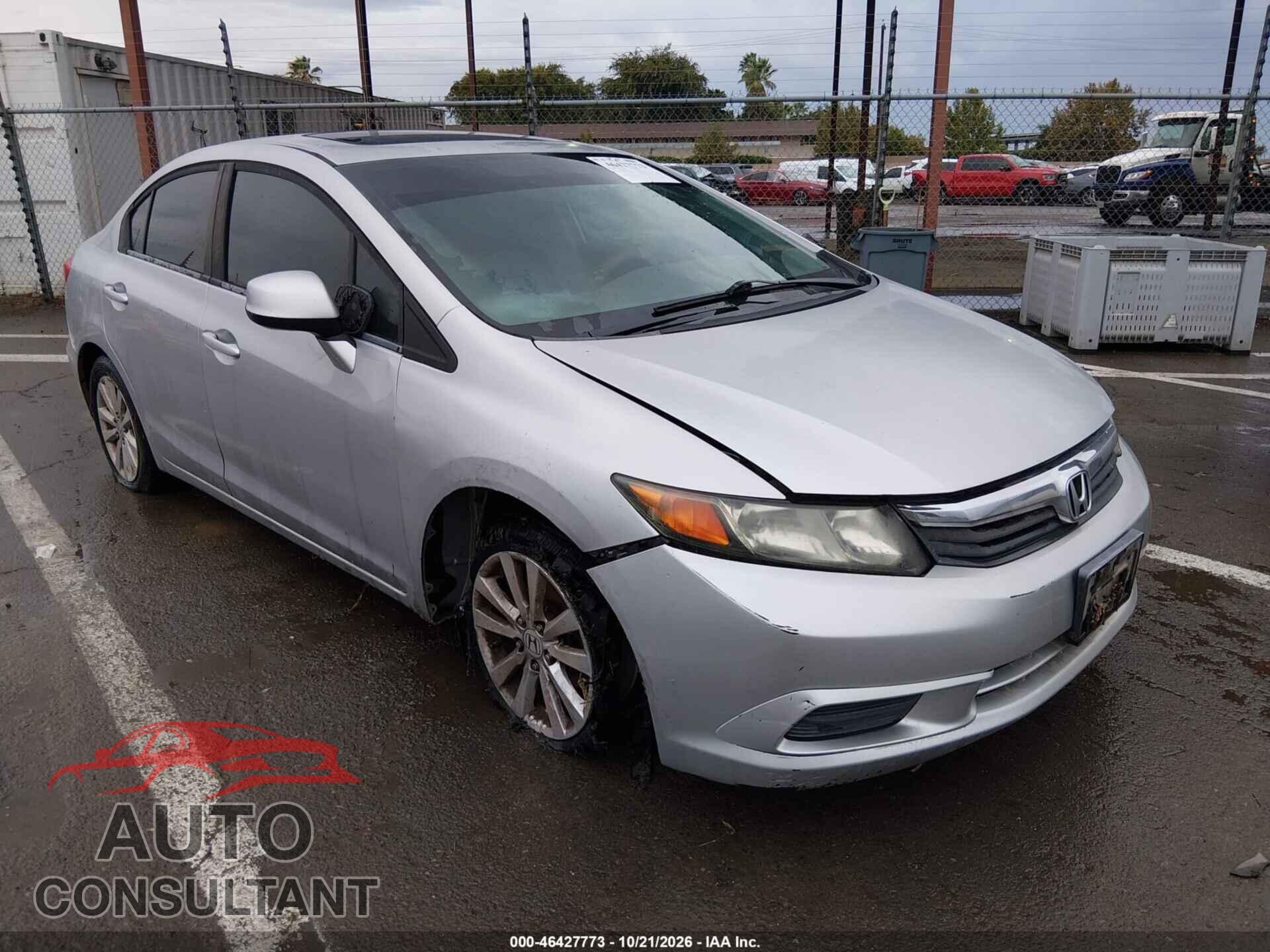 HONDA CIVIC 2012 - 19XFB2F90CE364663