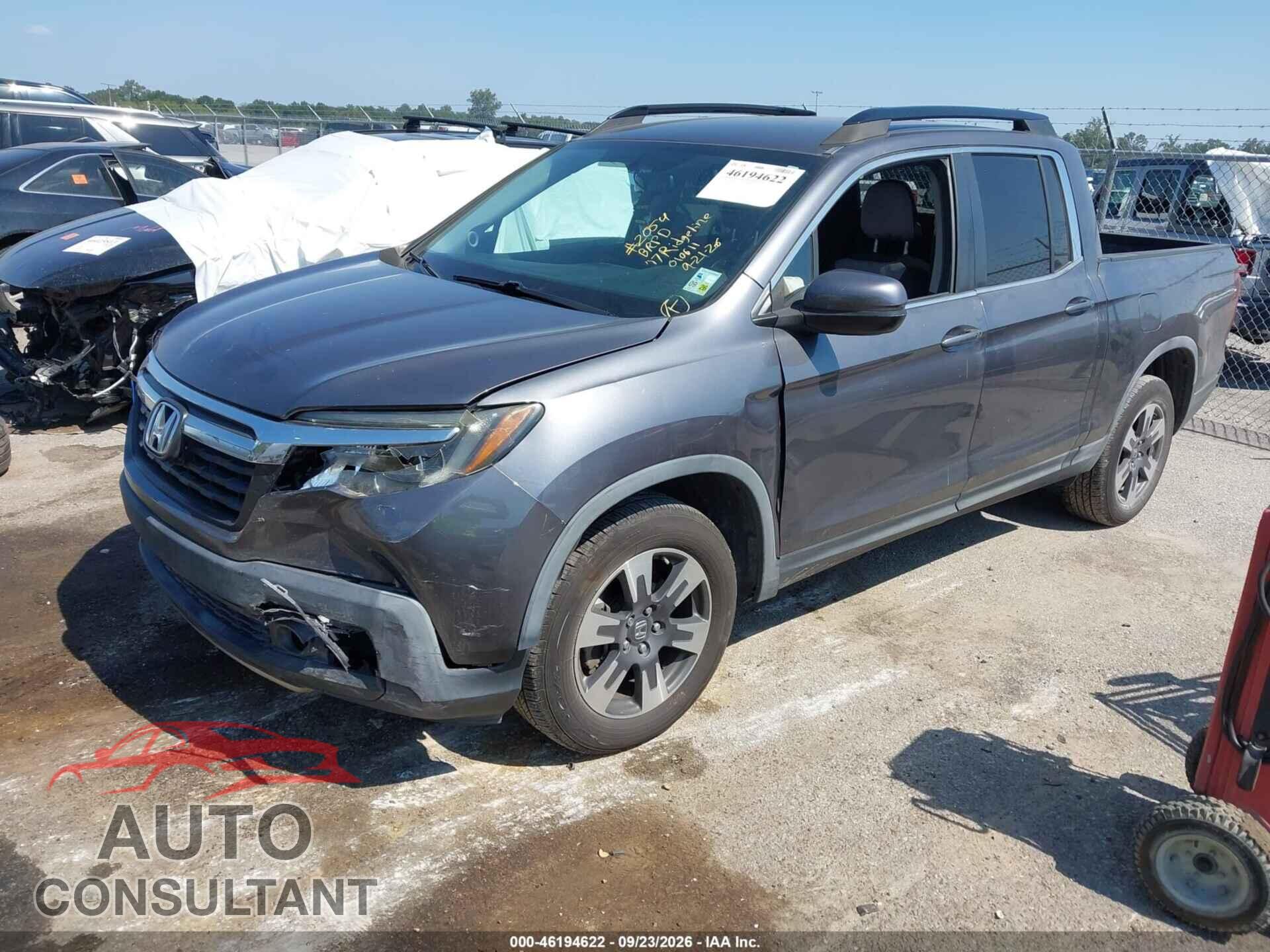 HONDA RIDGELINE 2017 - 5FPYK3F62HB010611