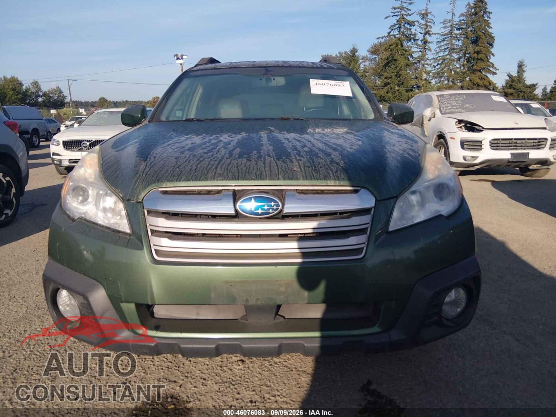 SUBARU OUTBACK 2014 - 4S4BRBLC0E3301594
