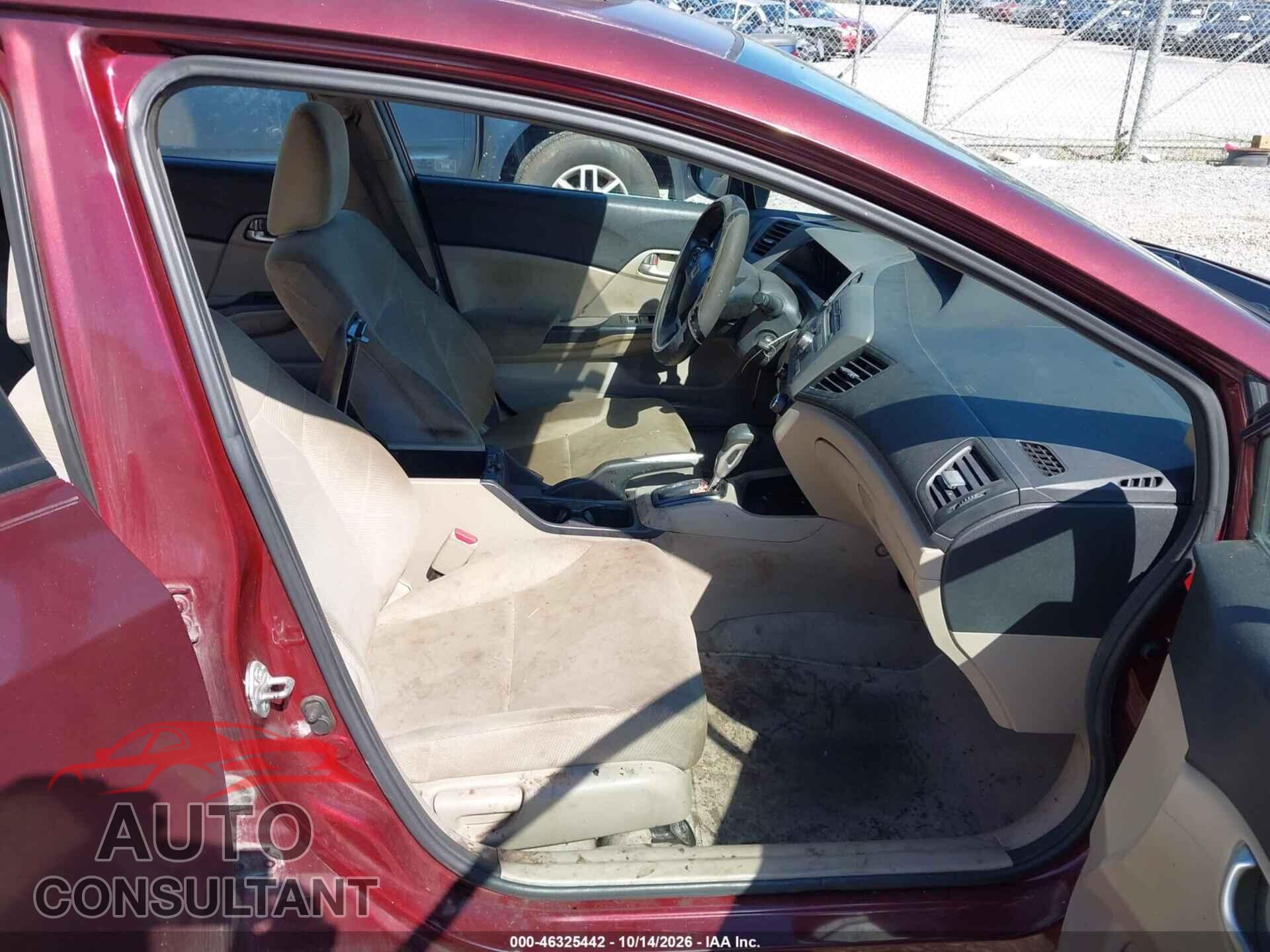 HONDA CIVIC 2012 - 2HGFB2F87CH539312