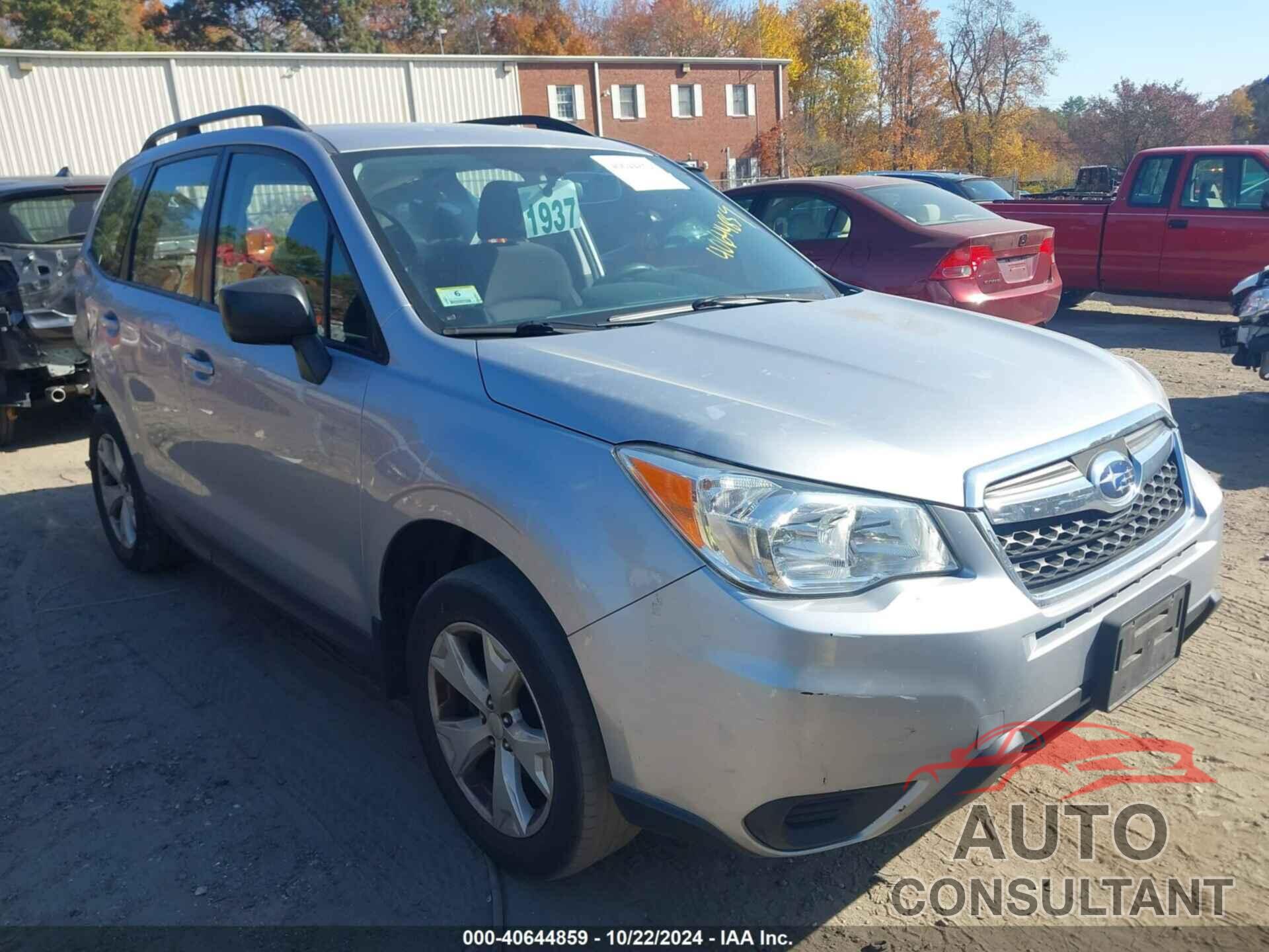 SUBARU FORESTER 2016 - JF2SJABC9GH430741