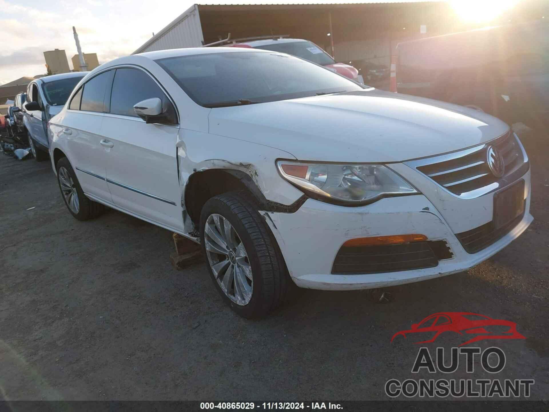 VOLKSWAGEN CC 2012 - WVWMP7AN6CE534675