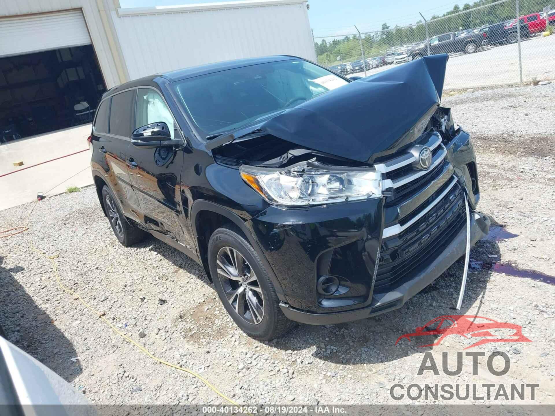 TOYOTA HIGHLANDER 2019 - 5TDZZRFH4KS359592